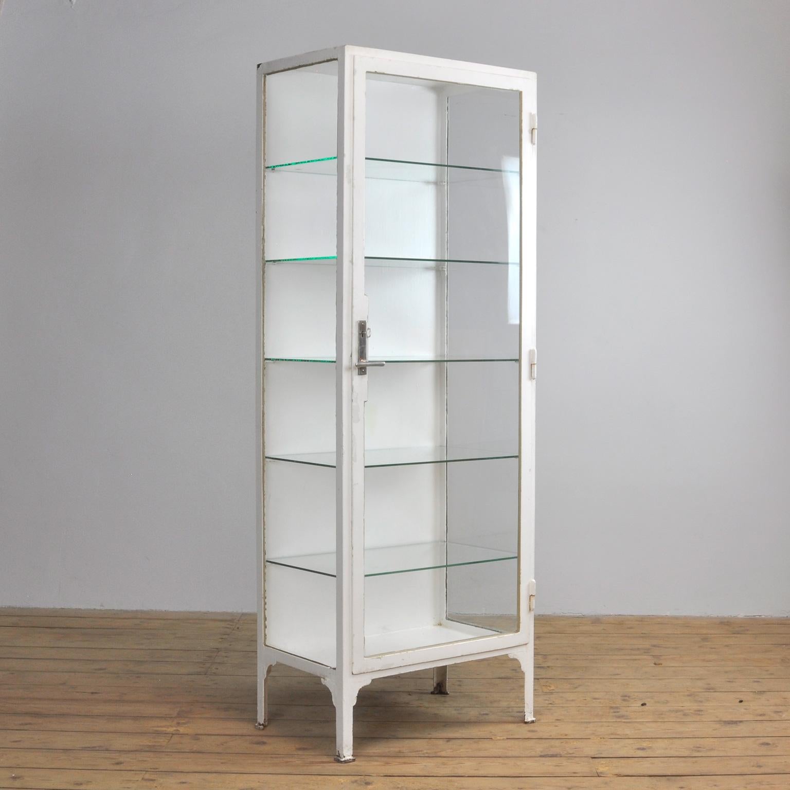 1940s glass display cabinet