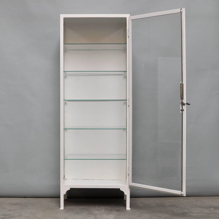 Vintage Steel and Glass Medicine 1940s at 1stDibs