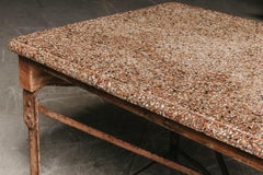Vintage Steel And Terrazzo Center Table From France, Circa 1940