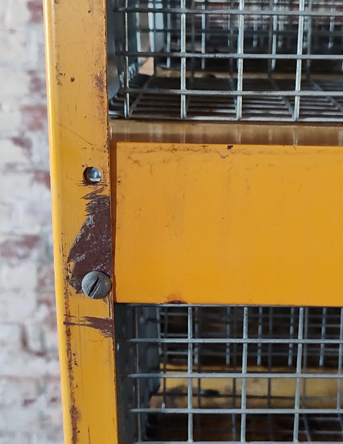 Vintage Steel Bin Storage Cabinet For Sale 10
