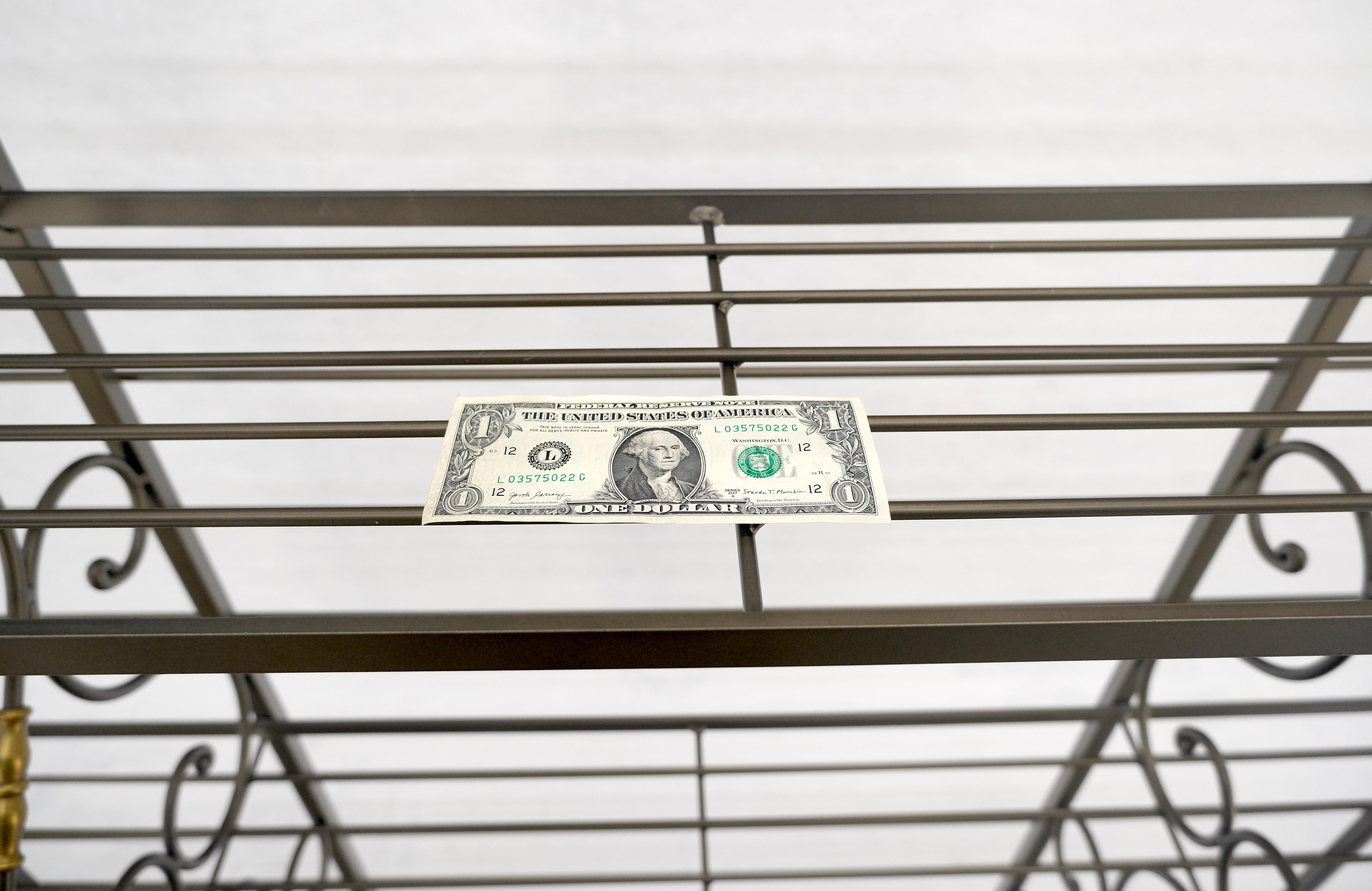 Vintage Stahl & Messing Bäckerregal MINT im Angebot 3