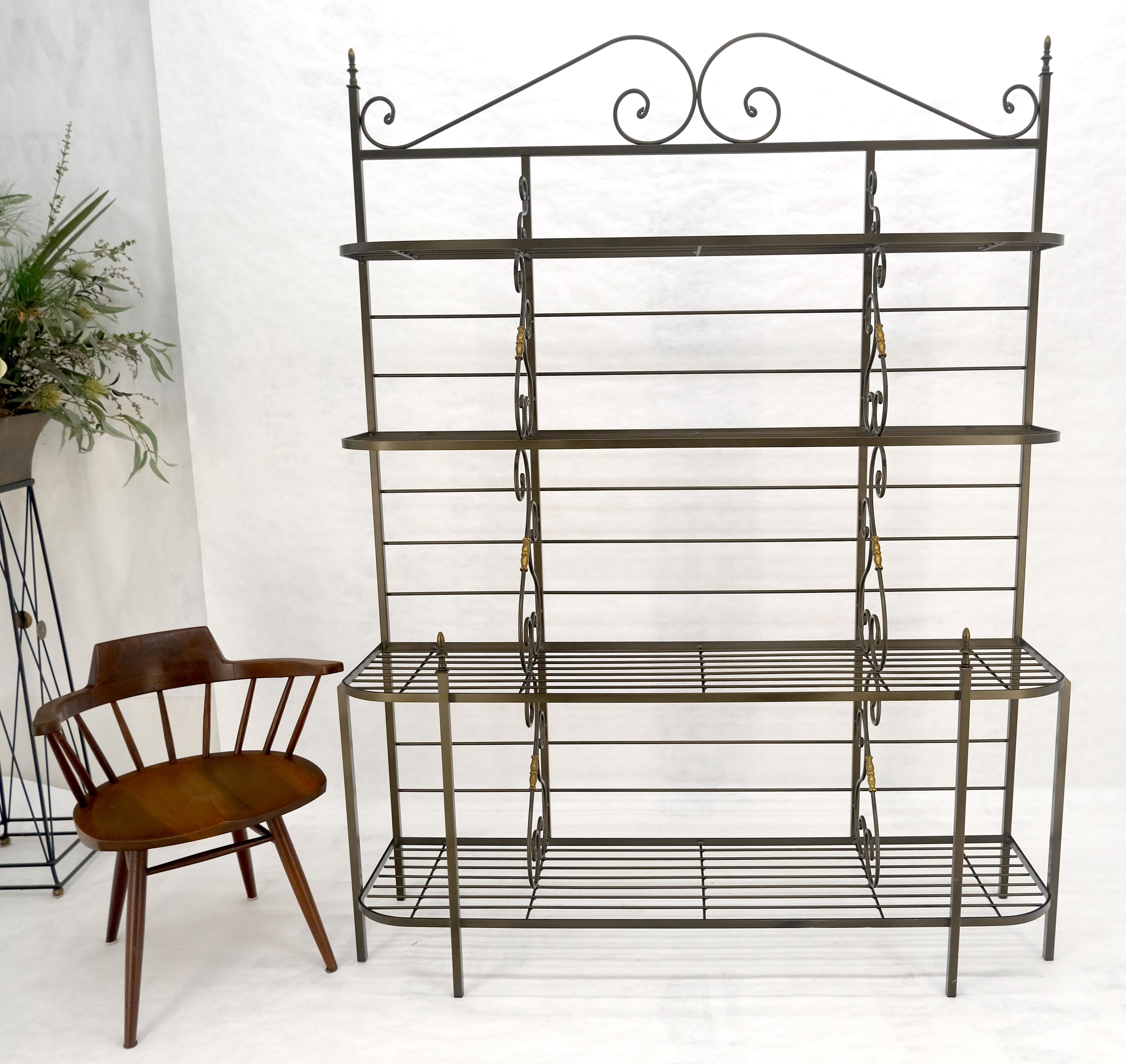 Vintage Stahl & Messing Bäckerregal MINT (Moderne der Mitte des Jahrhunderts) im Angebot