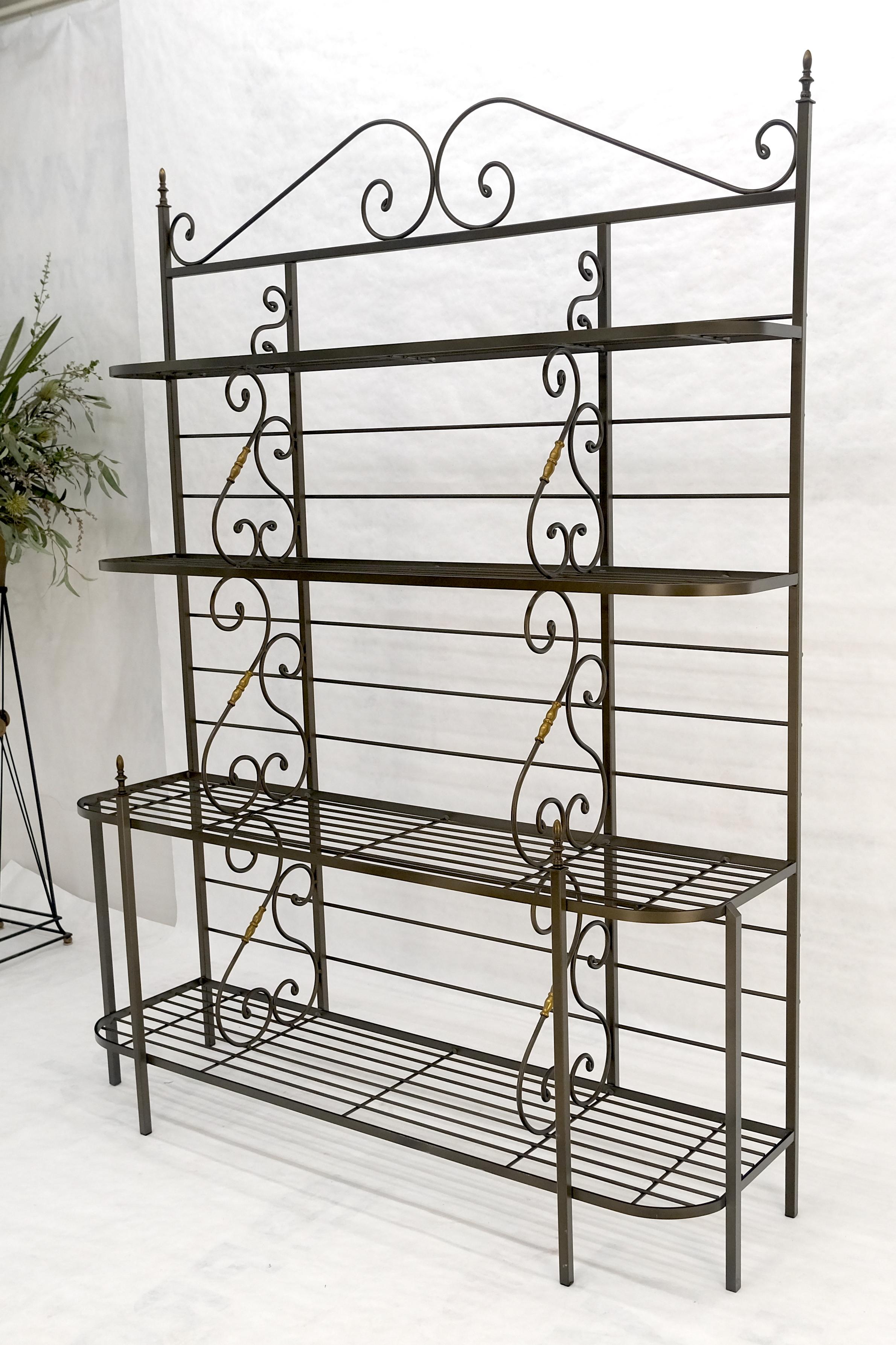 Vintage Stahl & Messing Bäckerregal MINT (Geschweißt) im Angebot