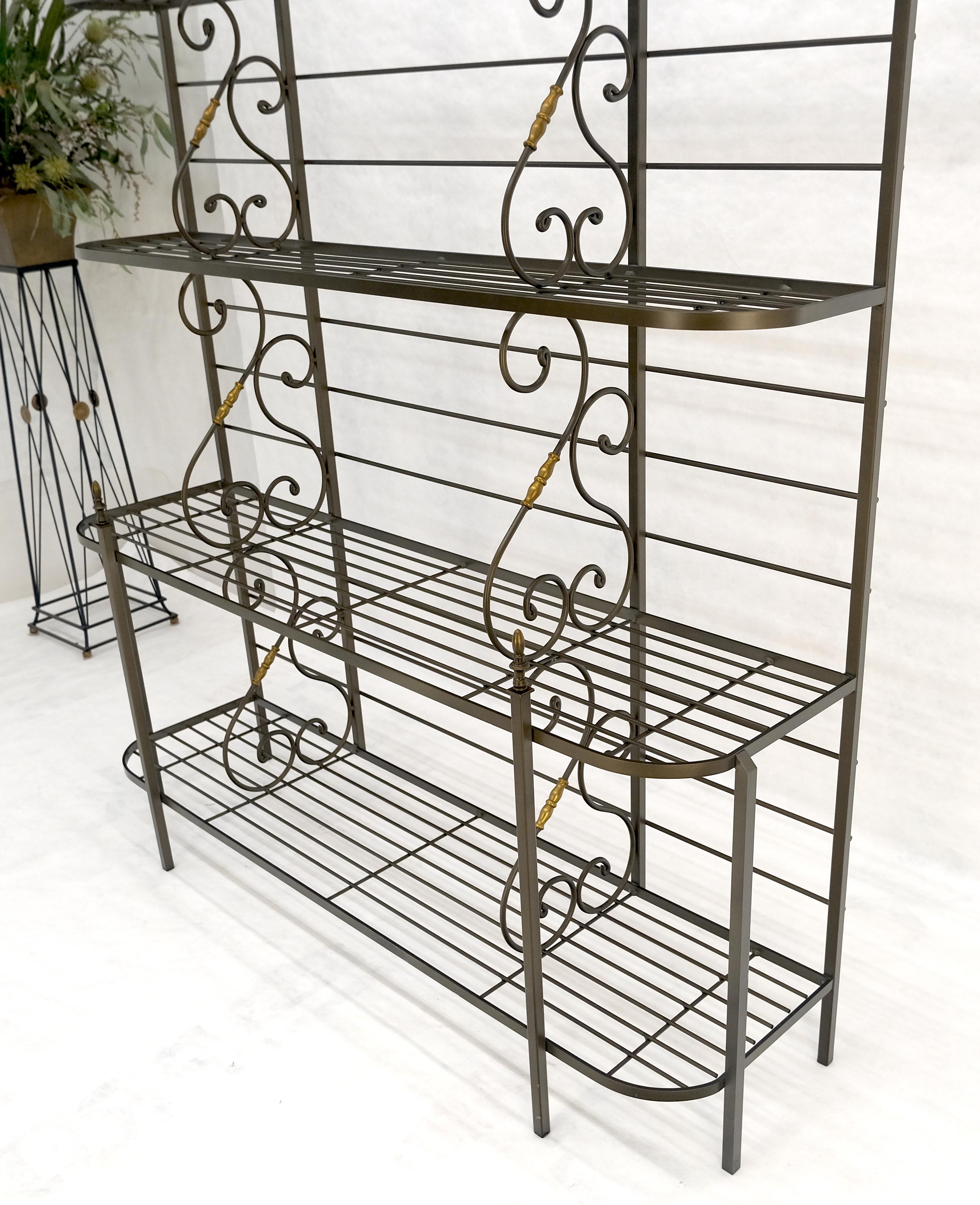 Vintage Stahl & Messing Bäckerregal MINT (20. Jahrhundert) im Angebot