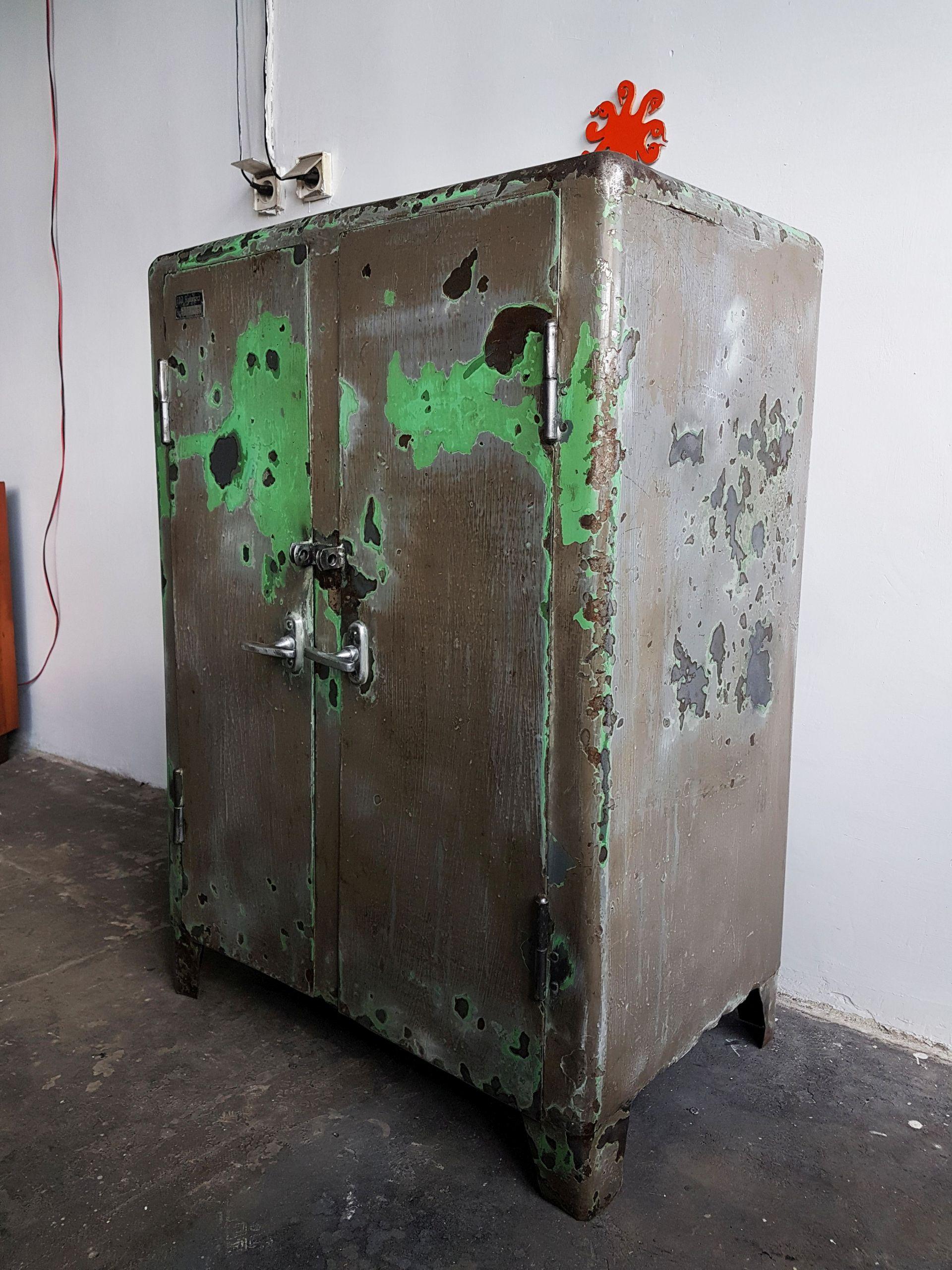 vintage steel cabinet