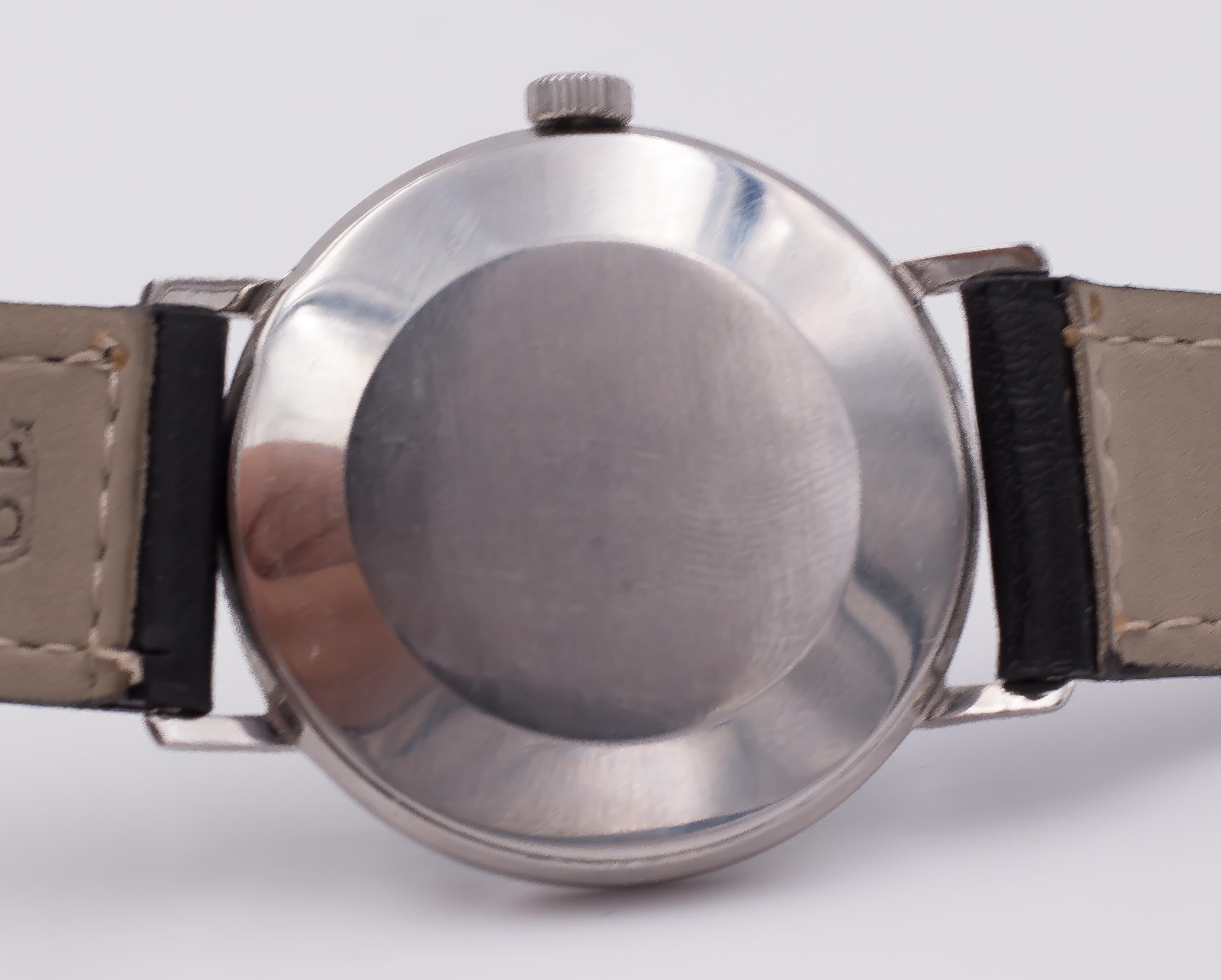 Women's or Men's Vintage Steel IWC International Watch Company Automatic Wristwatch, 1960s For Sale