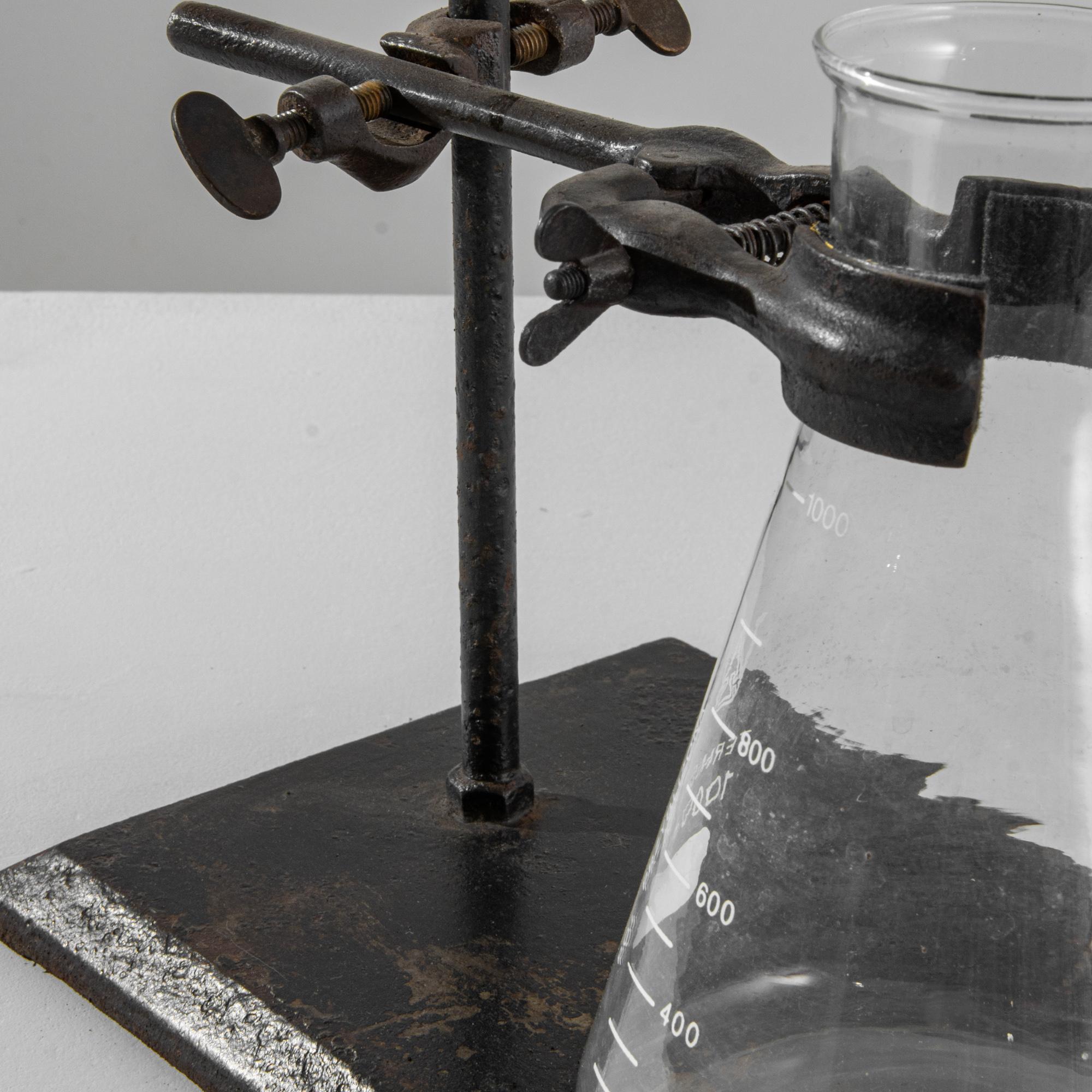 Vintage Steel Laboratory Beaker Stand For Sale 3