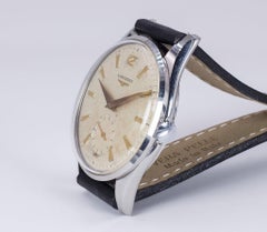 Vintage Steel Longines Wristwatch, 1960s