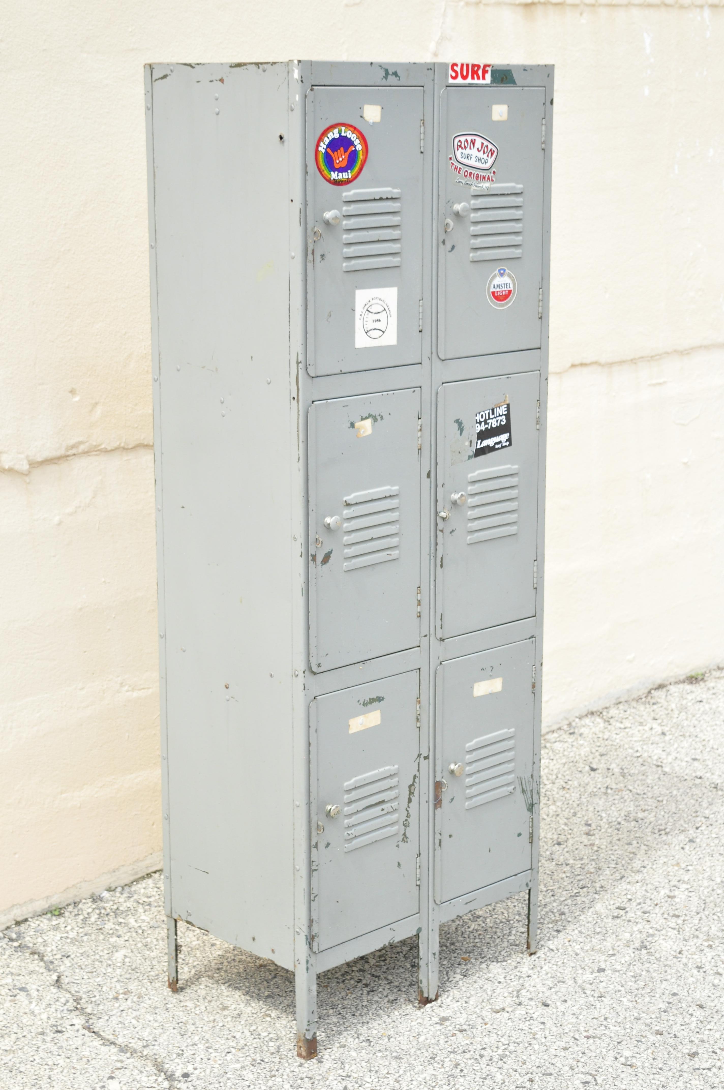 LOCAL PICKUP ONLY!! Details about    VINTAGE GYM LOCKERS STEEL SCHOOL LOCKERS 