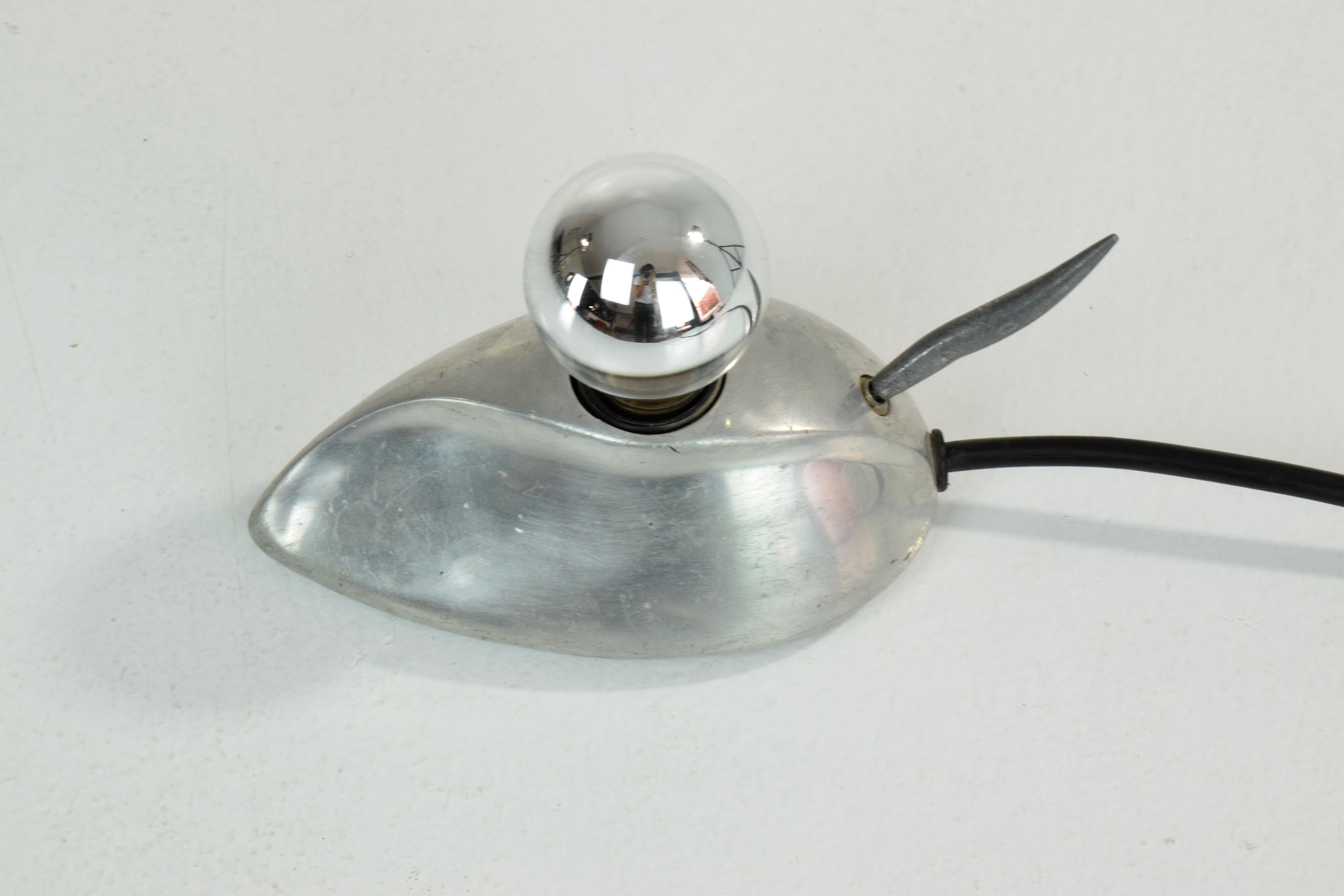 Vintage Steel Mouse Lamp, 1960s-1970s 2