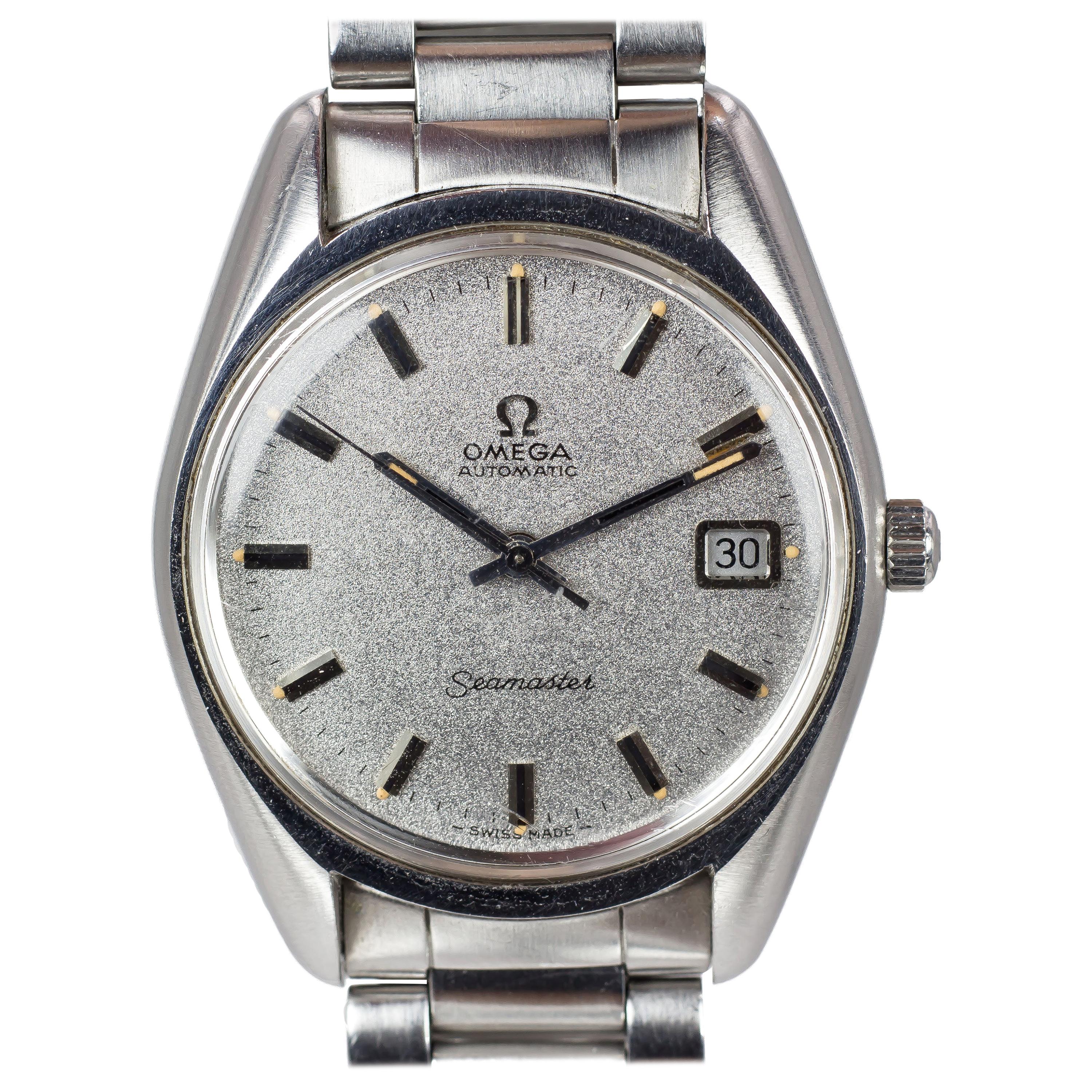Vintage Steel Omega Seamaster Automatic Wristwatch, 1960s For Sale