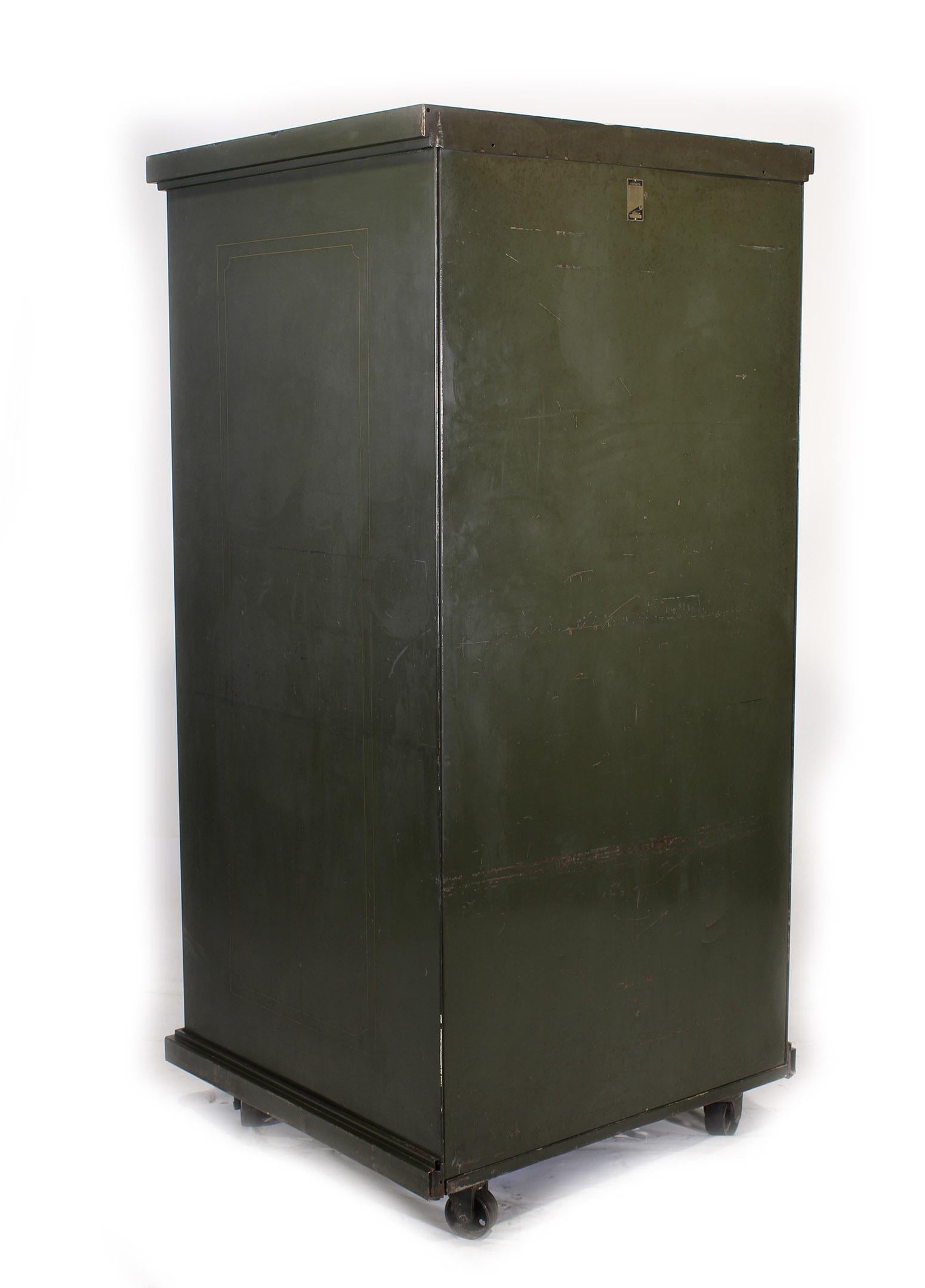 Industrial Vintage Steel Safe-Cabinet Co. Safe