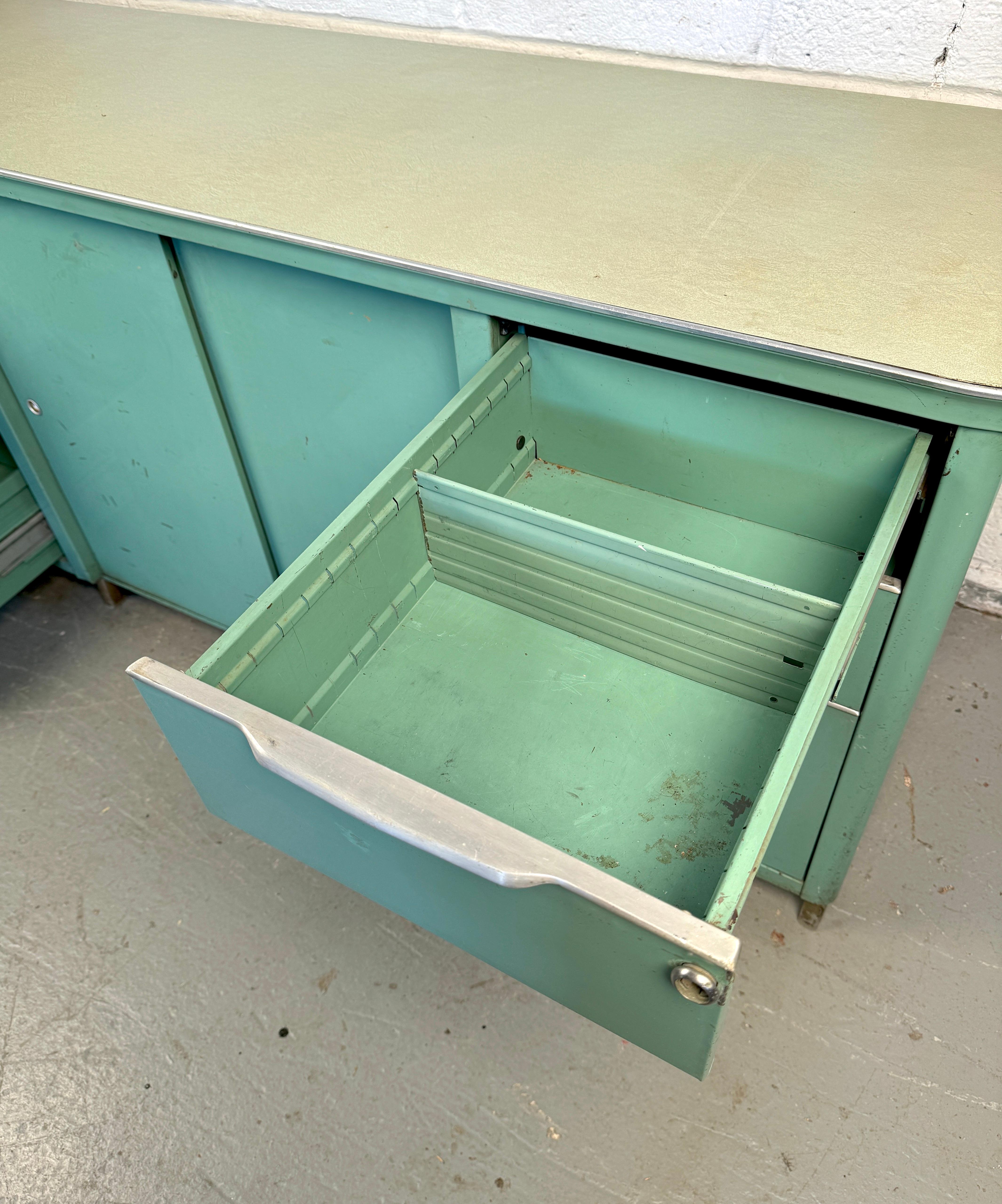 Vintage Steel Tanker Office Cabinet For Sale 4