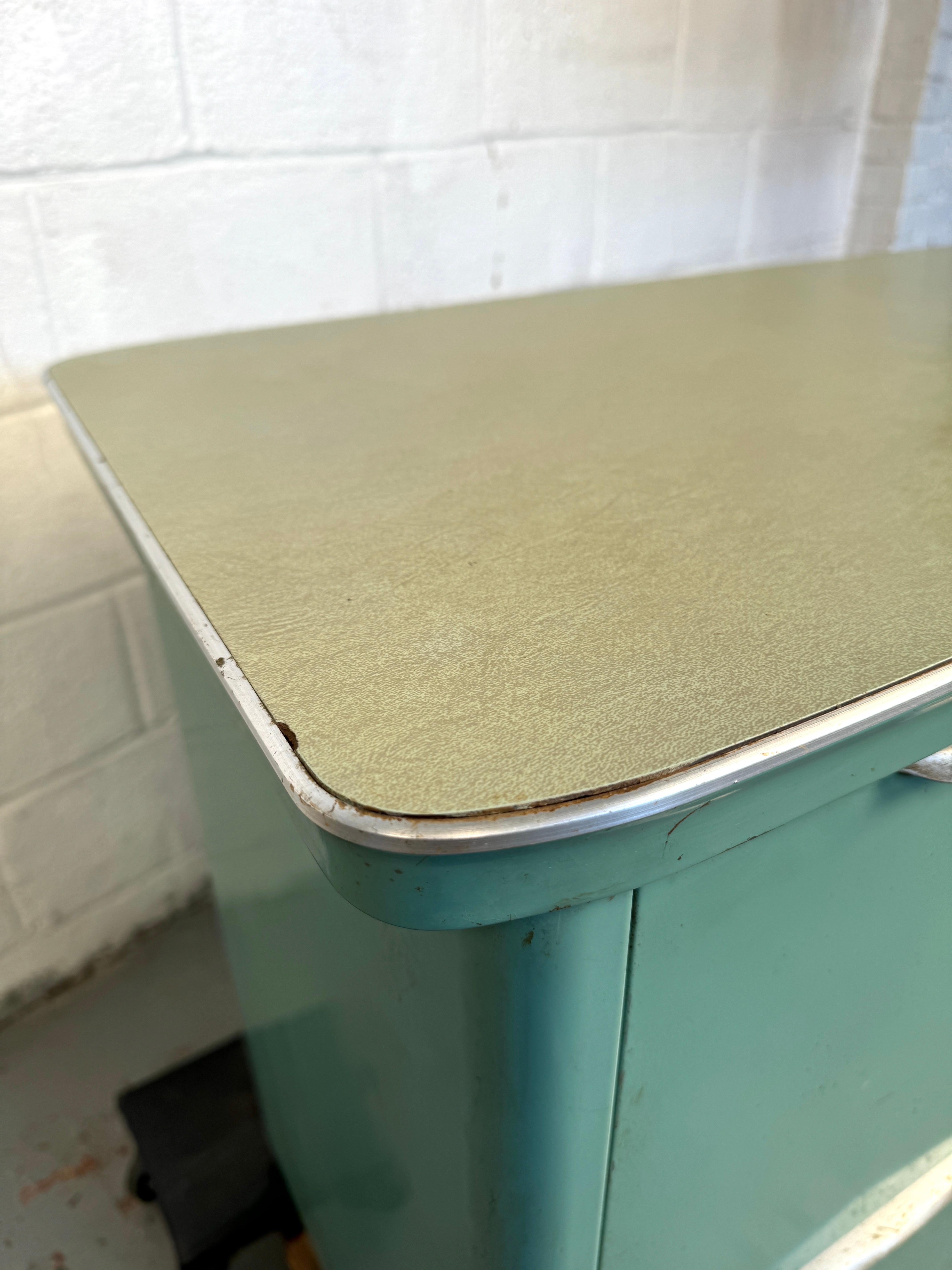 Vintage Steel Tanker Office Cabinet For Sale 6