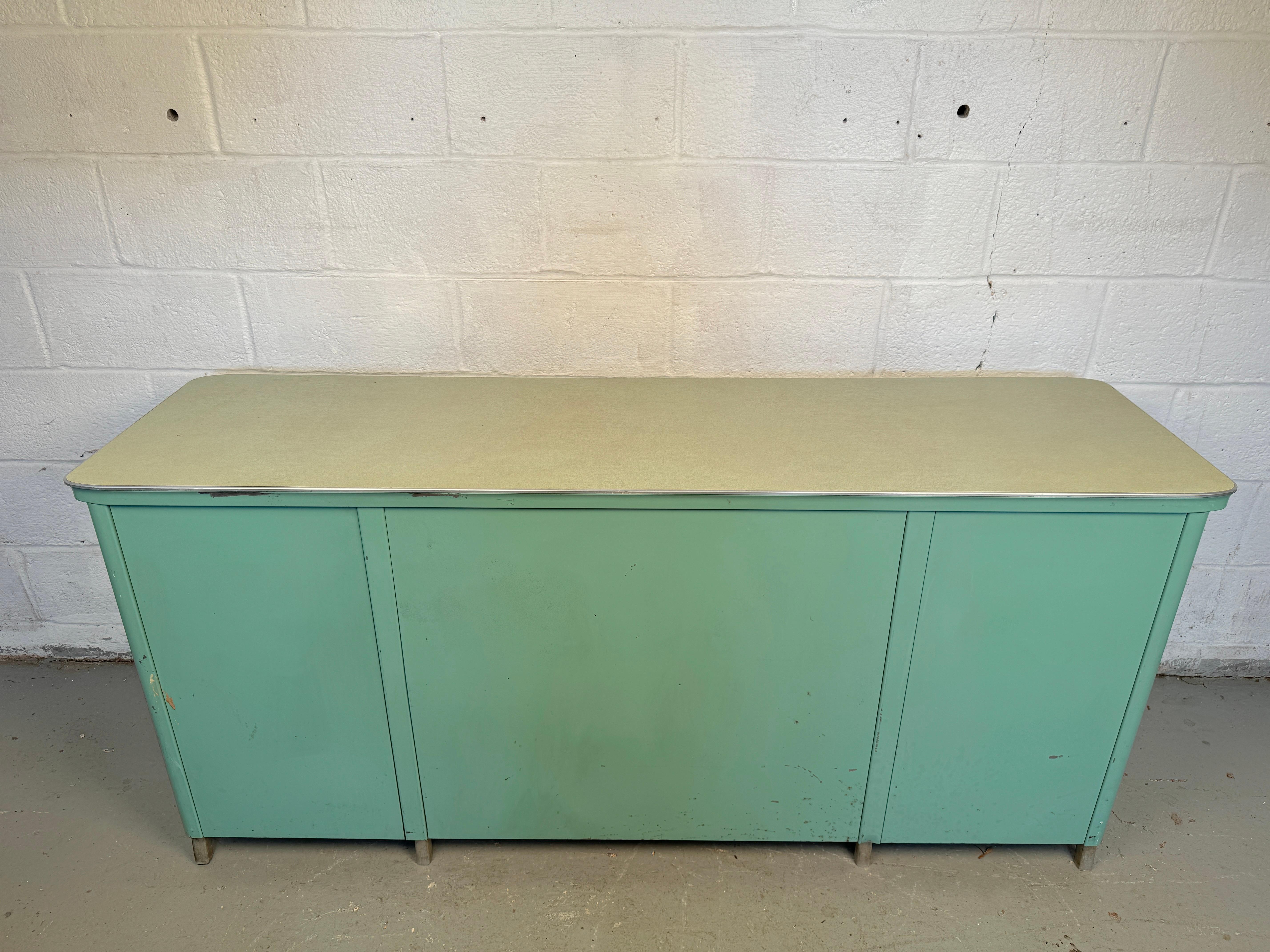 Vintage Steel Tanker Office Cabinet For Sale 7