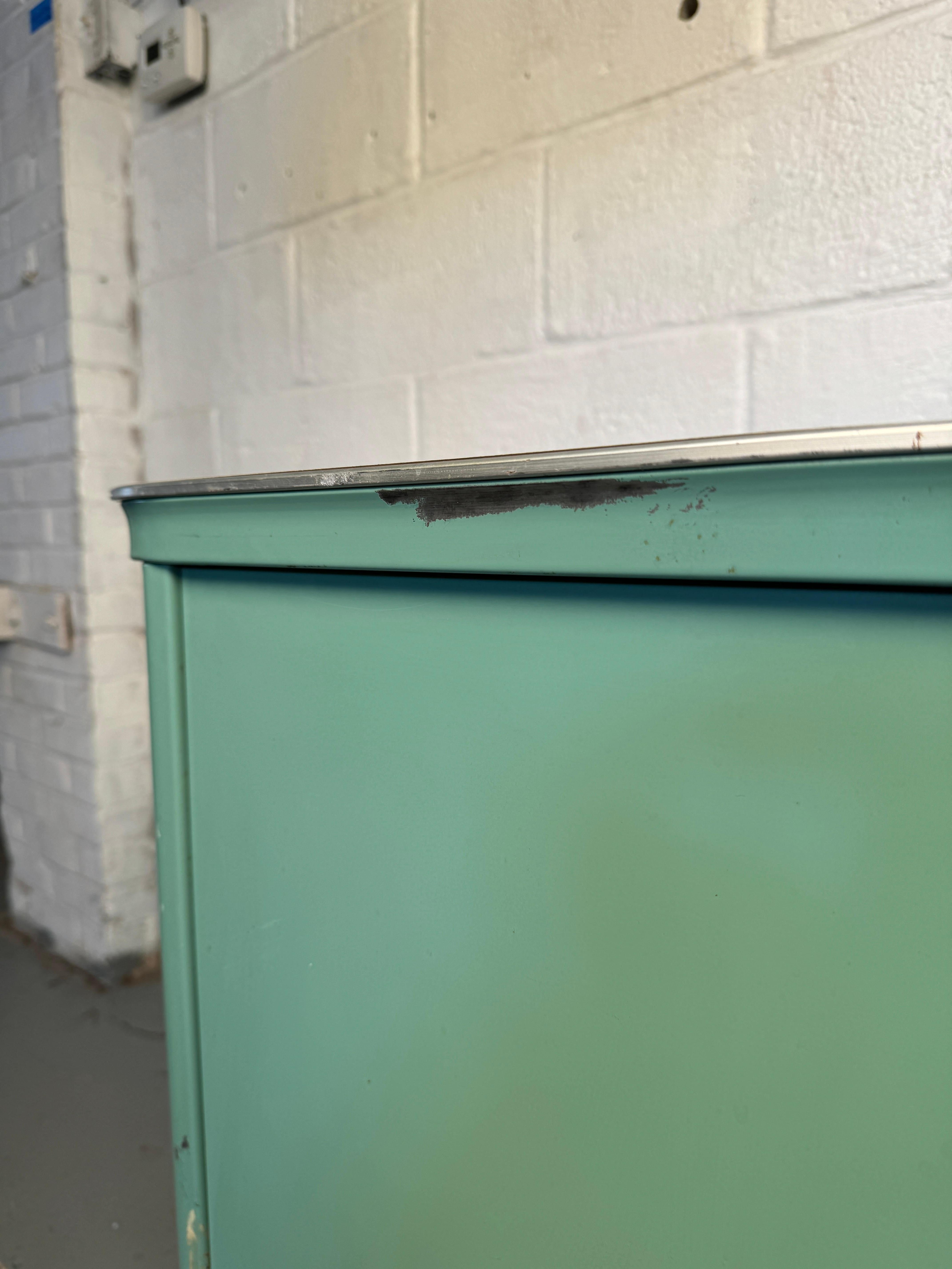 Vintage Steel Tanker Office Cabinet For Sale 12
