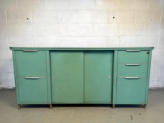 Vintage Steel Tanker Office Cabinet