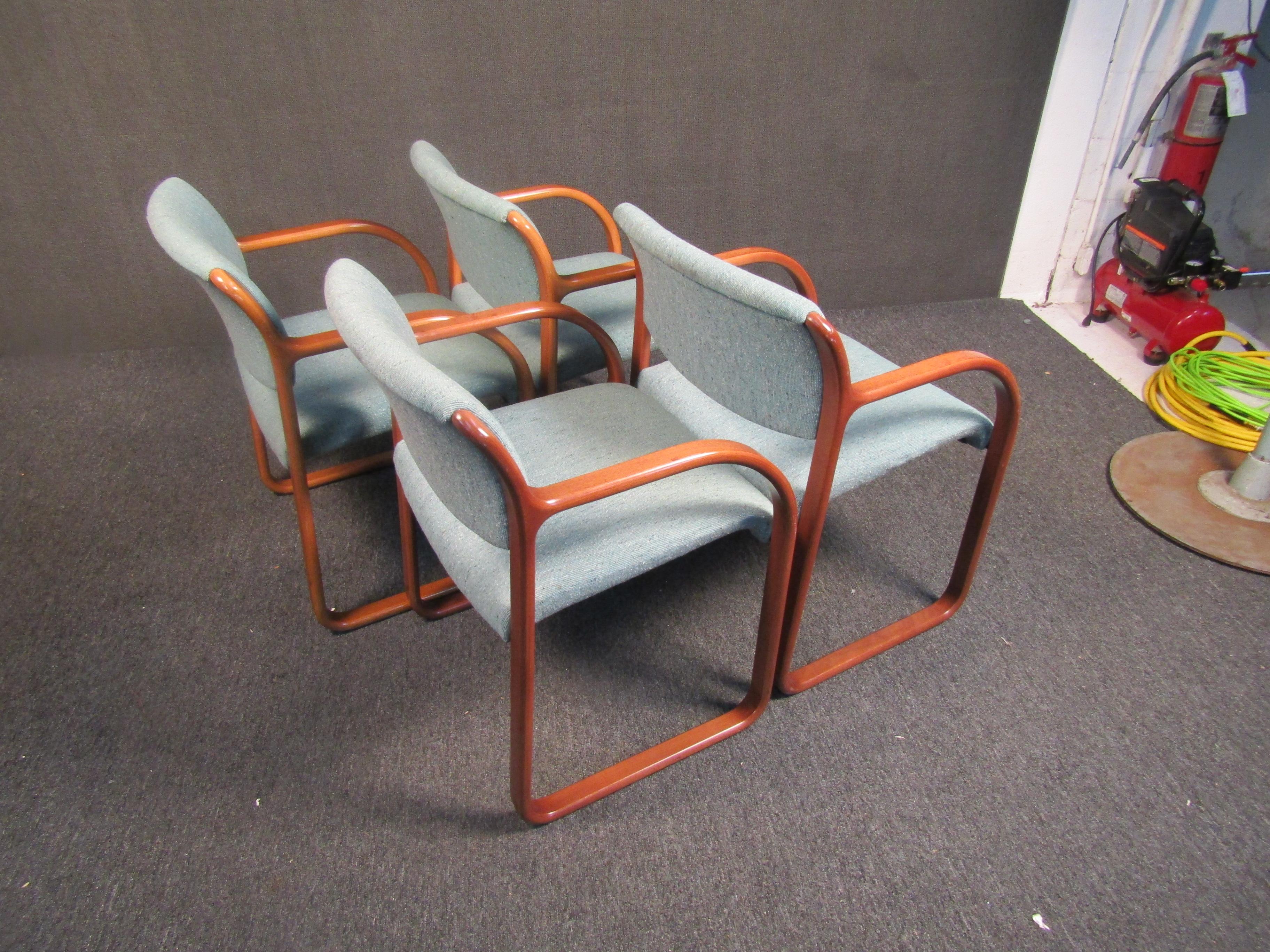Vintage Steelcase Bentwood Office Chairs For Sale 6