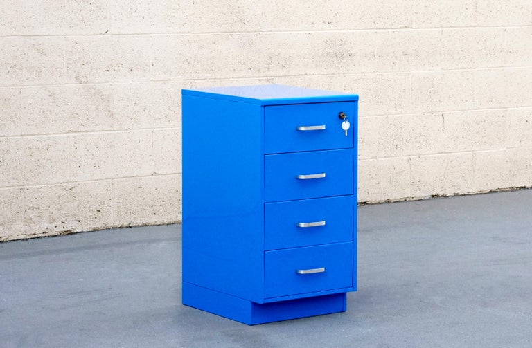 Vintage Steelcase File Refinished in Blue at 1stDibs vintage