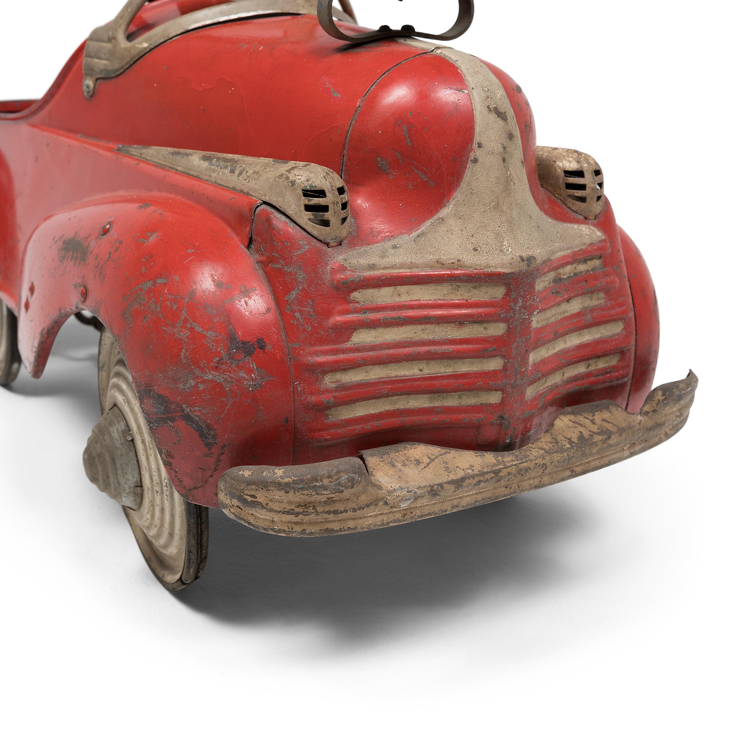 Painted Vintage Steel craft Fire Chief Pedal Car