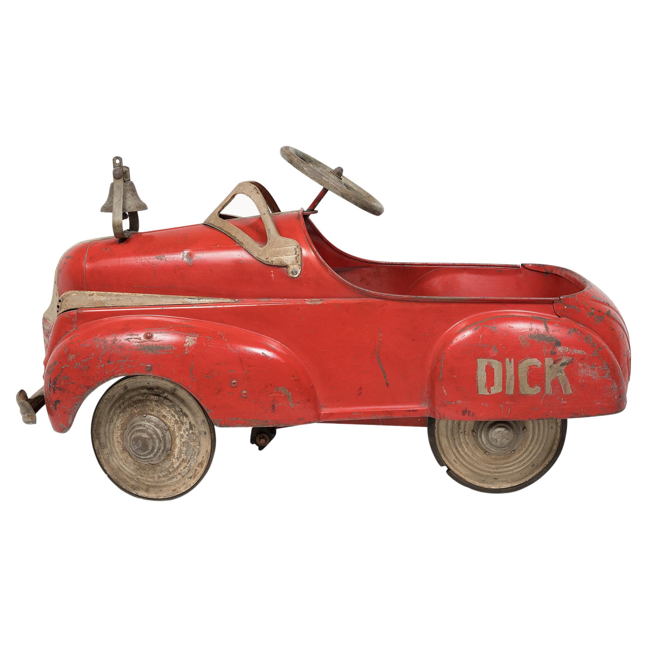 Vintage Steel craft Fire Chief Pedal Car