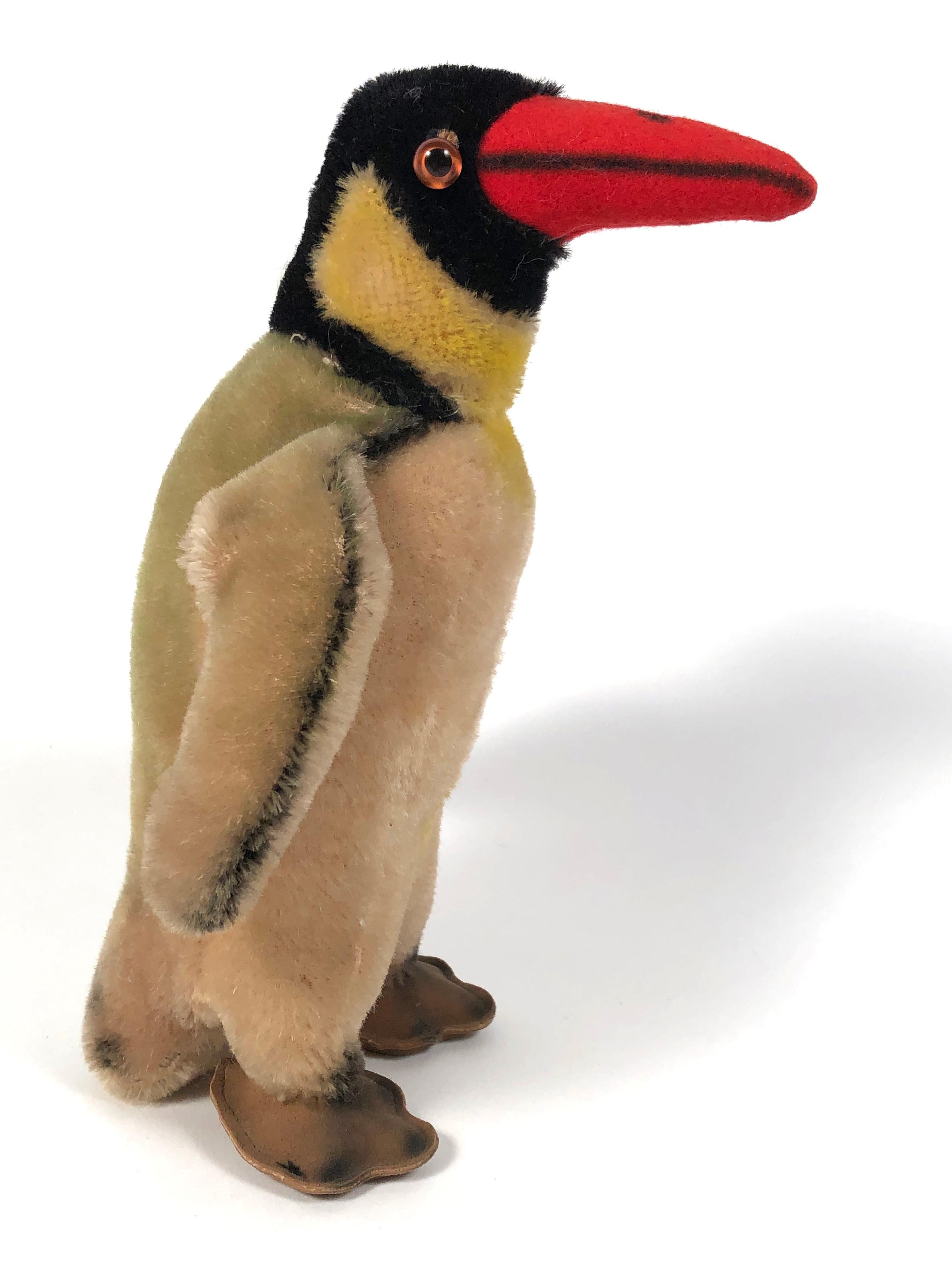 Mid-20th Century Vintage Steiff Penguin and Chick