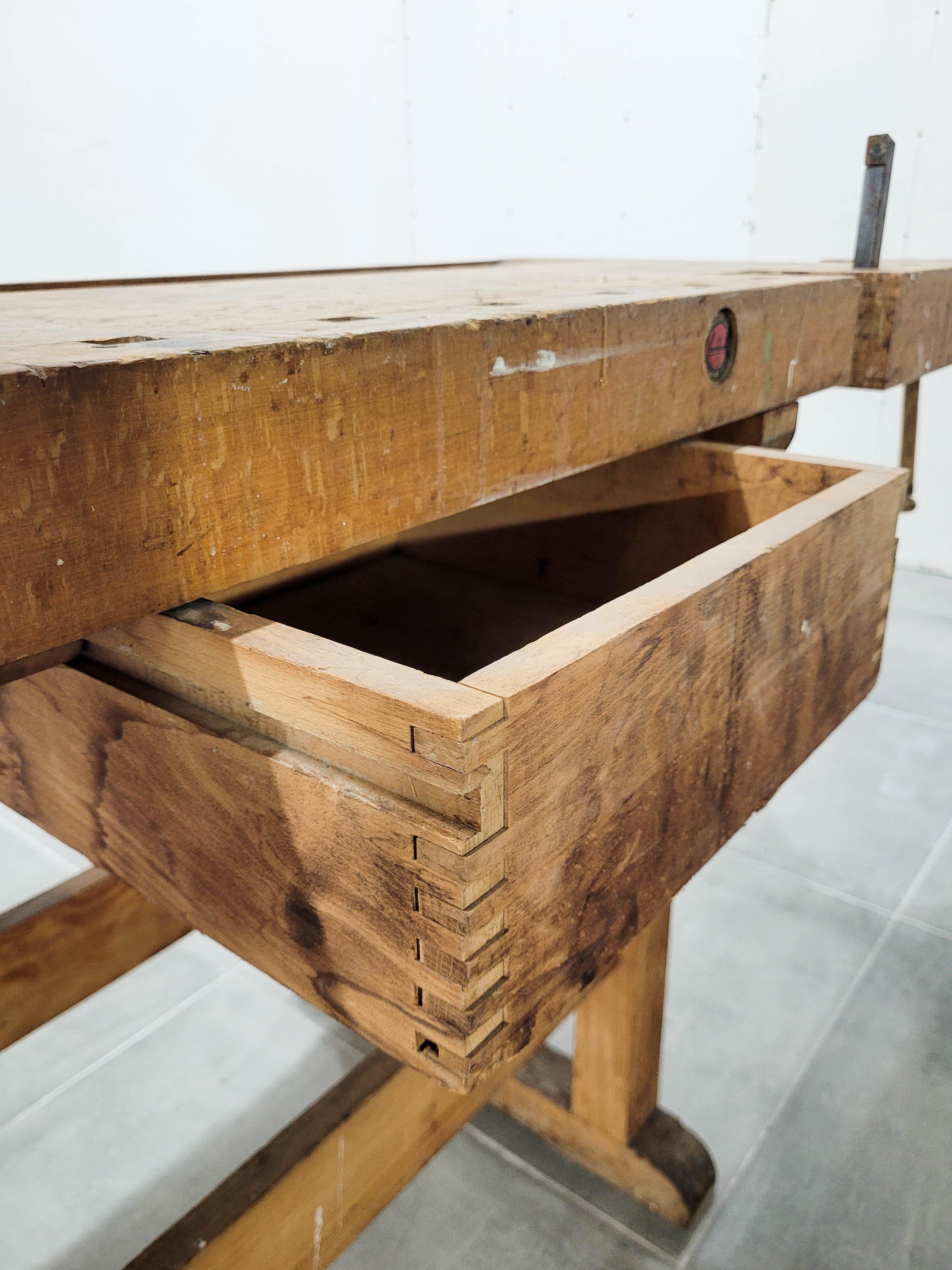 Vintage Steiner Carpenters Workbench, Germany, 1950s 4