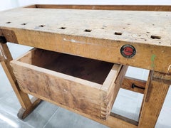 Etabli de menuisier vintage Steiner, Allemagne, années 1950