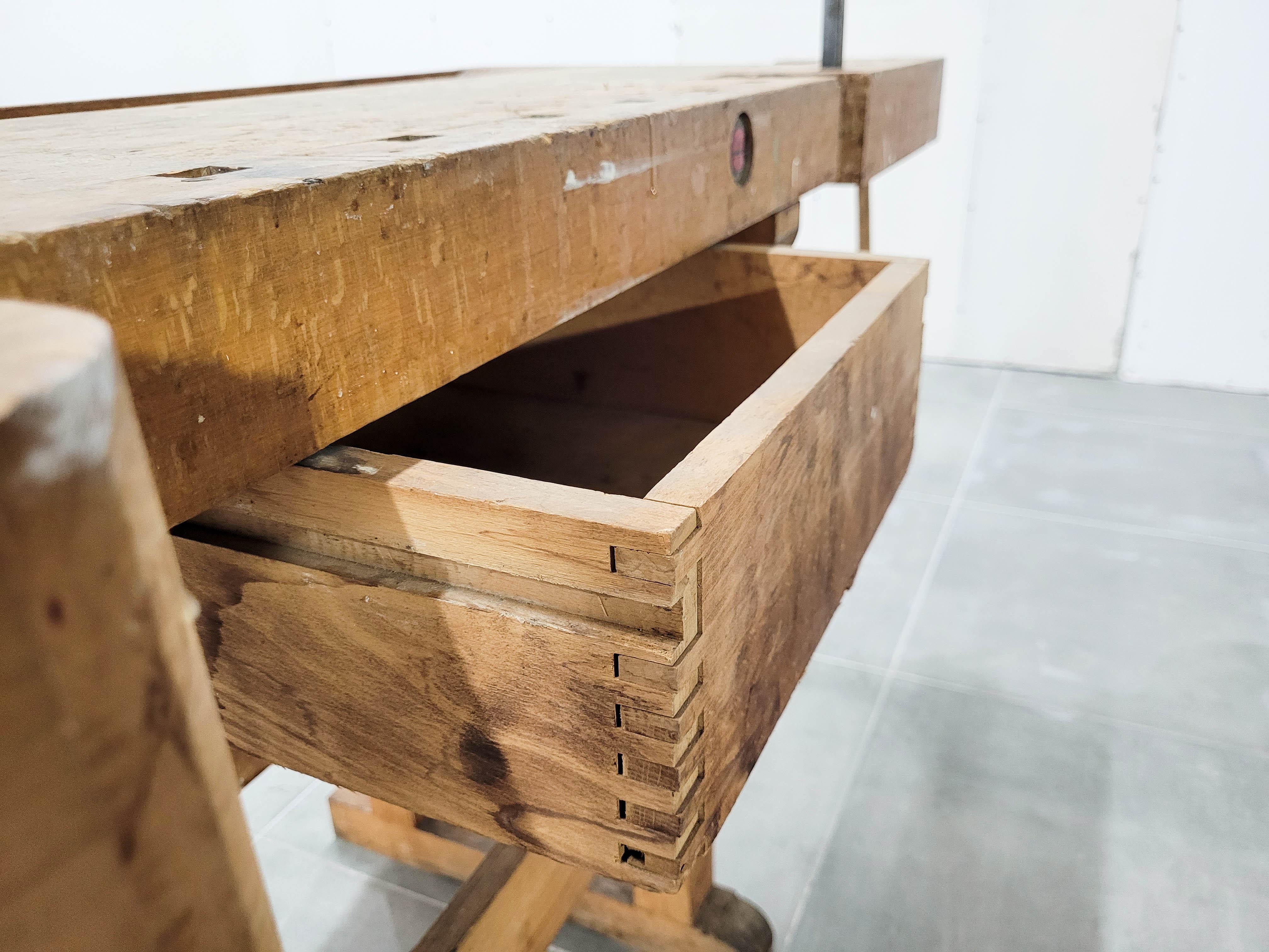 Vintage Steiner Carpenters Workbench, Germany, 1950s 3