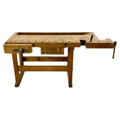 Antique Steiner Carpenters Workbench, Germany, 1950s