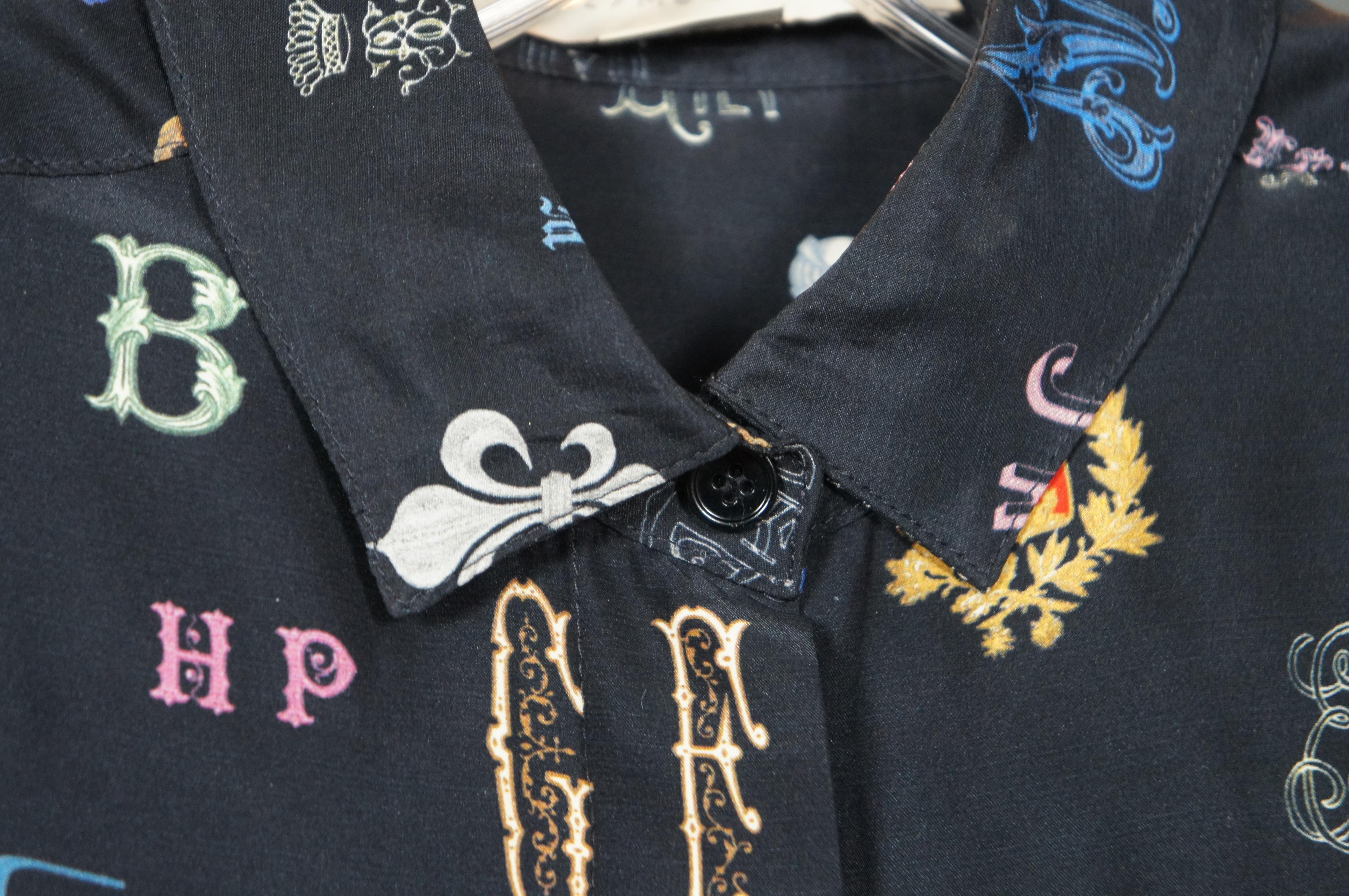 Vintage Stella McCartney 100% Silk Womens Button Up Dress Shirt Blouse S 36 For Sale 7
