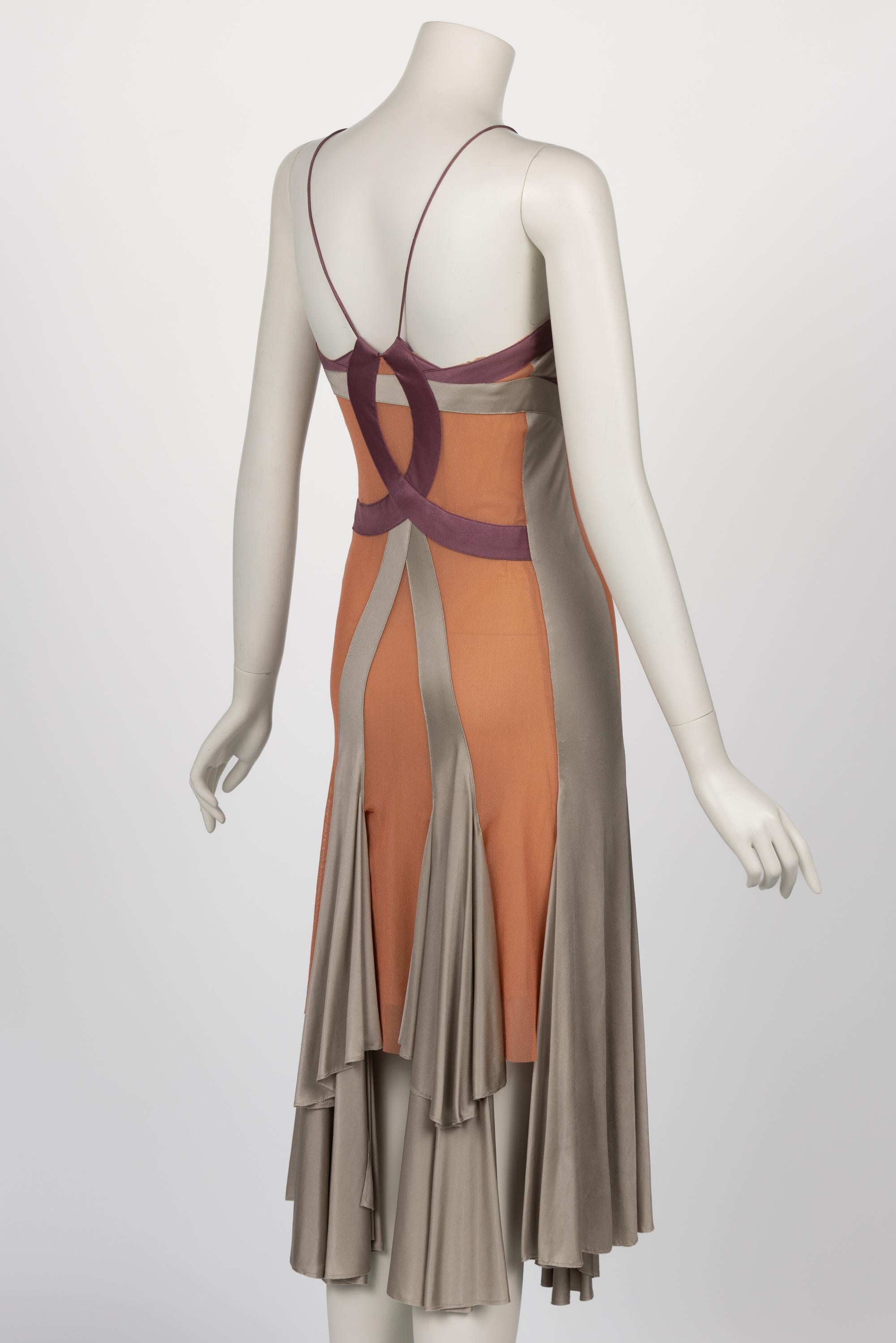 Women's Vintage Stella McCartney Asymmetric Cutout Draped Dress For Sale