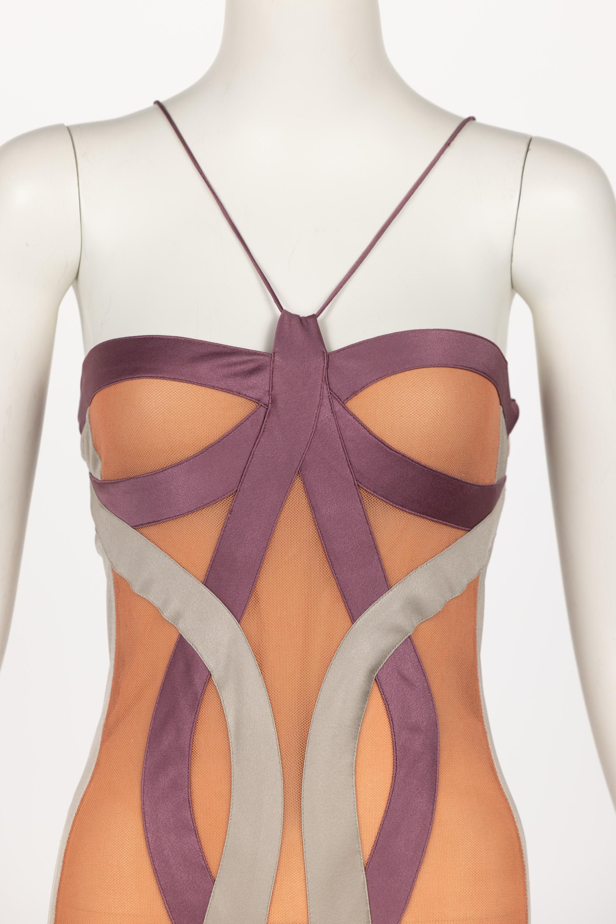 Vintage Stella McCartney Asymmetric Cutout Draped Dress For Sale 1