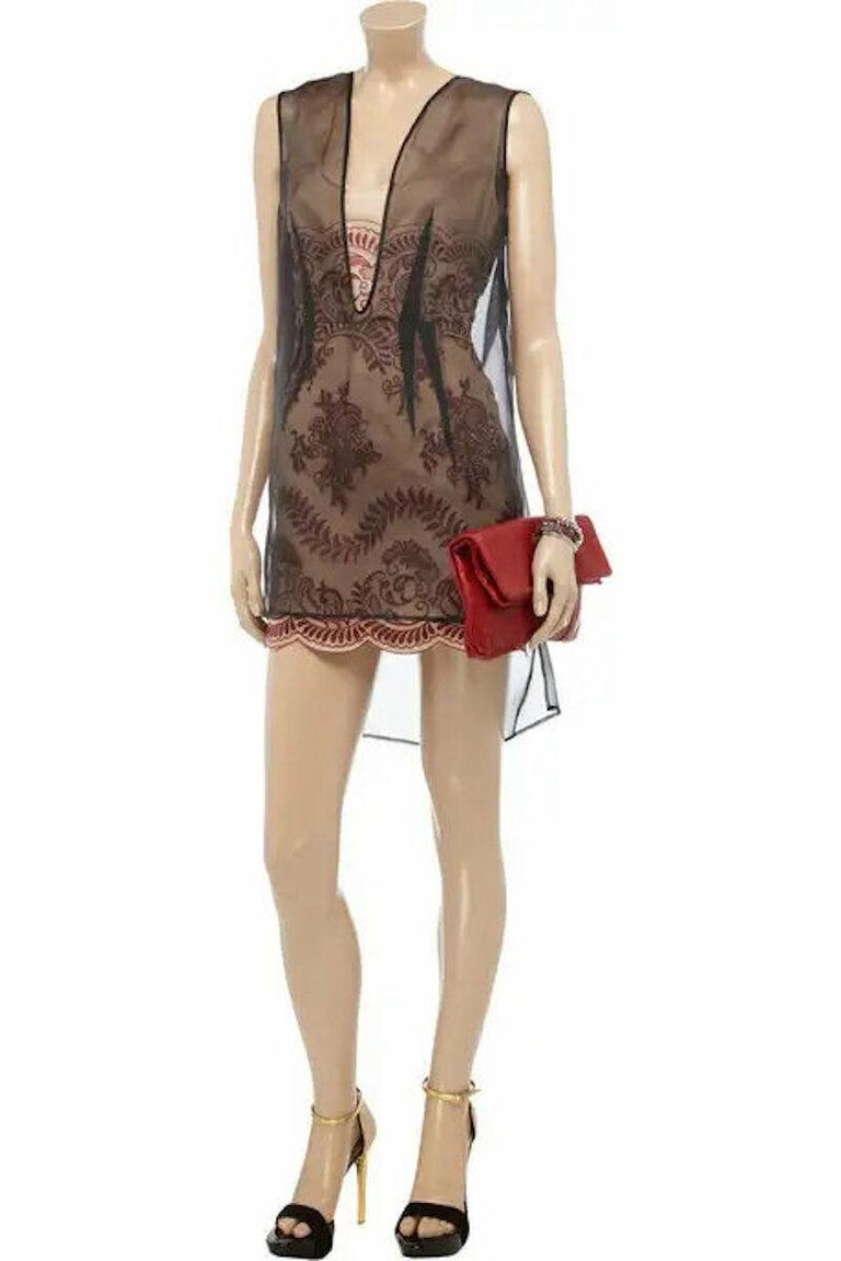 chinese dress ladies VESTIDO STELLA MCCARTNEY LACE MINI DRESS 40 PRETO ORIGINAL  Gringa