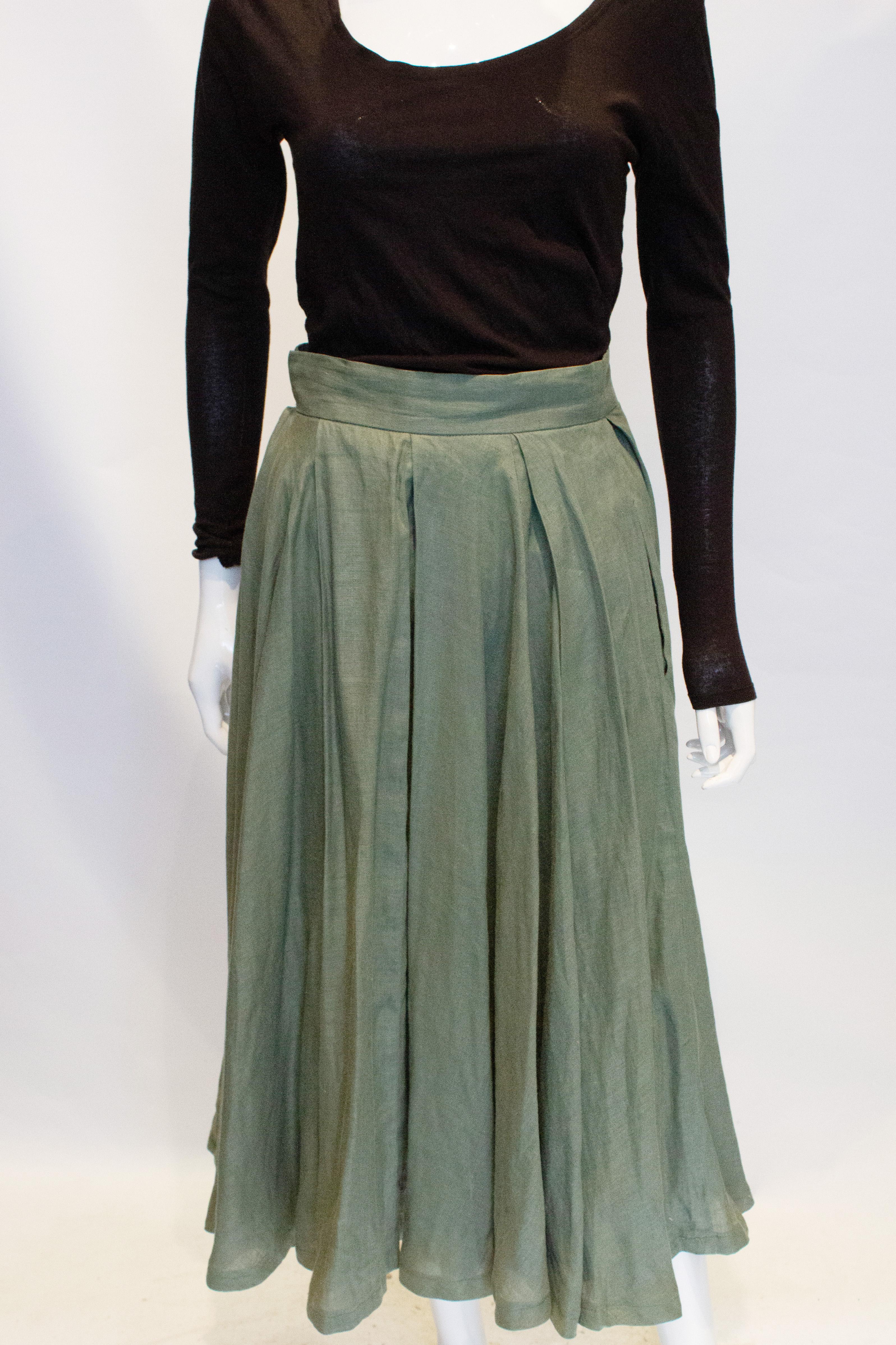 vintage linen skirt
