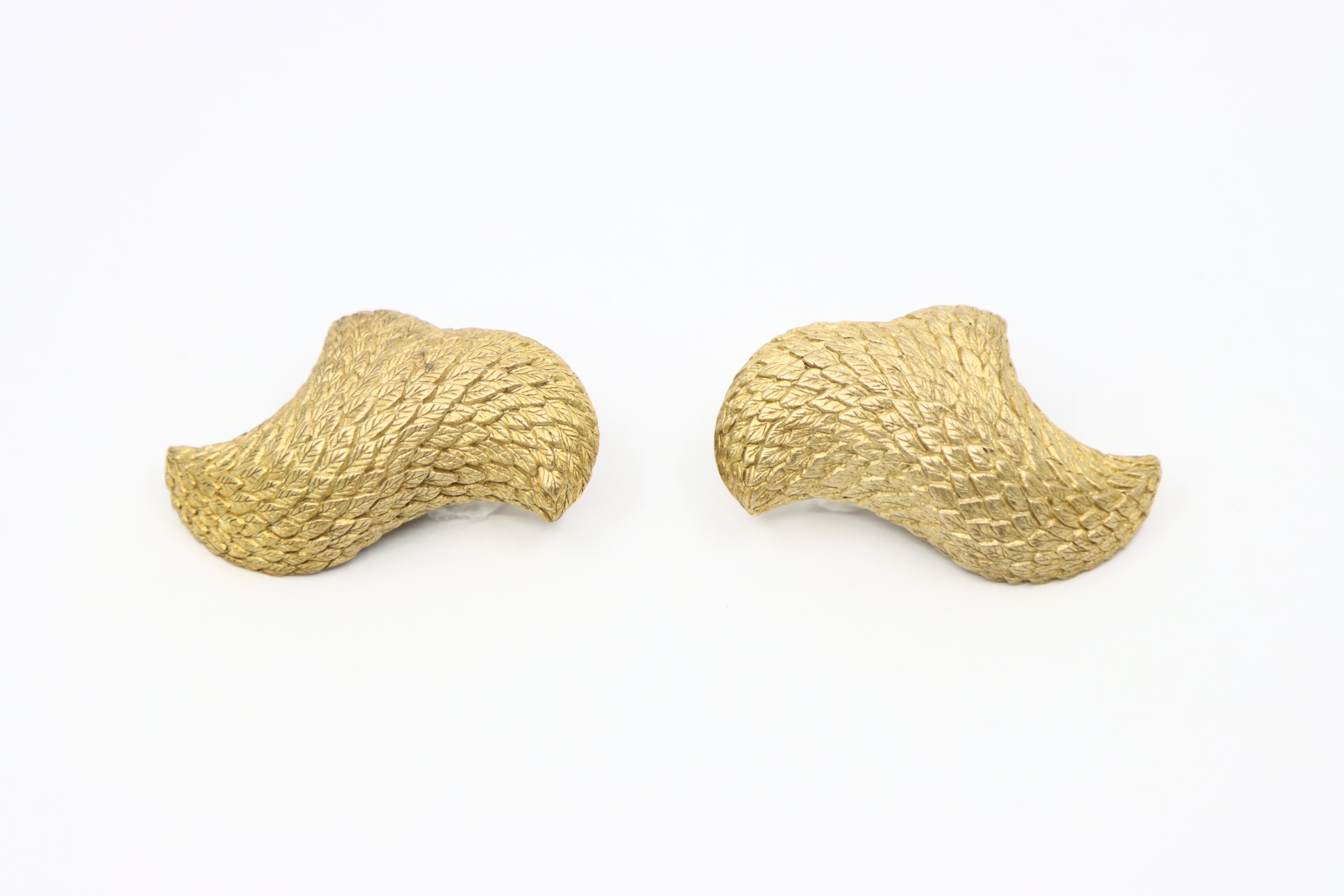 Orecchini d'epoca Stephen Dureck in argento sterling e tonalità dell'oro in vendita 1