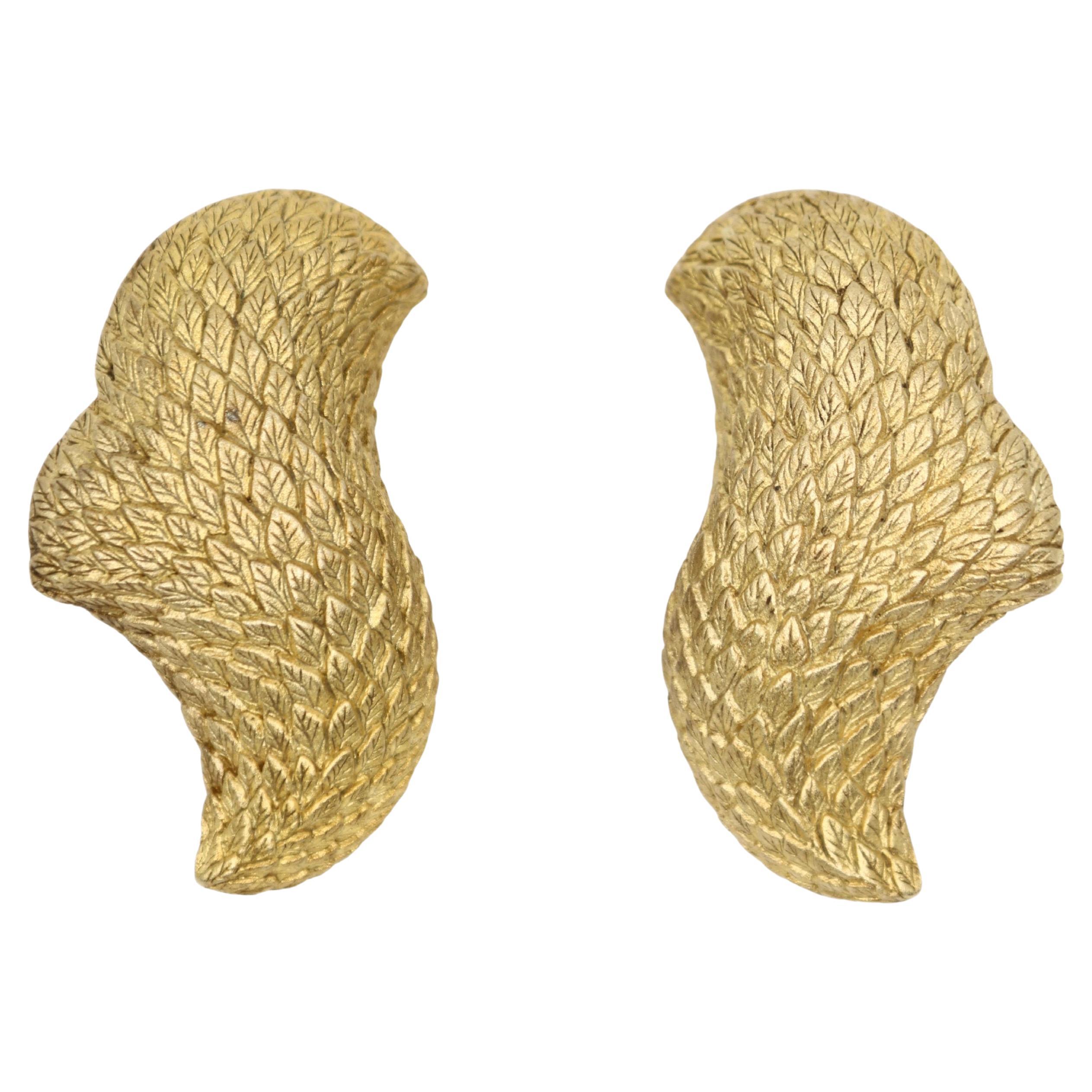 Orecchini d'epoca Stephen Dureck in argento sterling e tonalità dell'oro in vendita