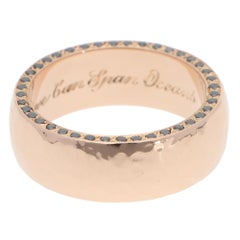 Vintage Stephen Webster Black Diamond Band in Rose Gold