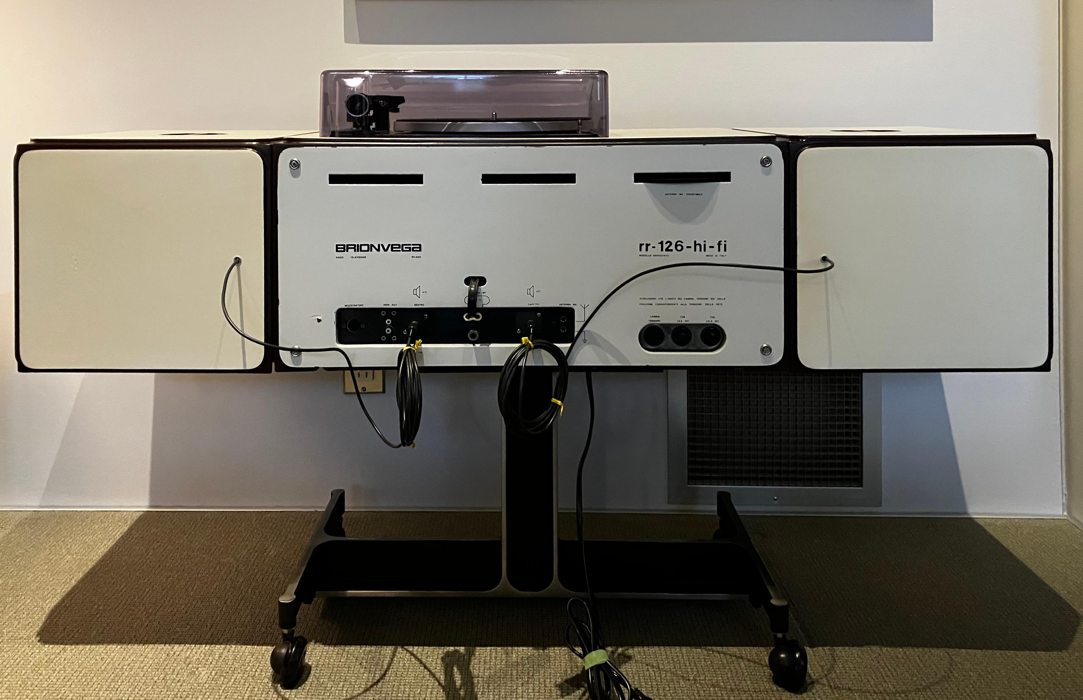 Vintage Stereo Phonograph/AM FM Tuner-Konsole, Modell: Brionvega rr126 Radiogramm, Vintage im Angebot 9