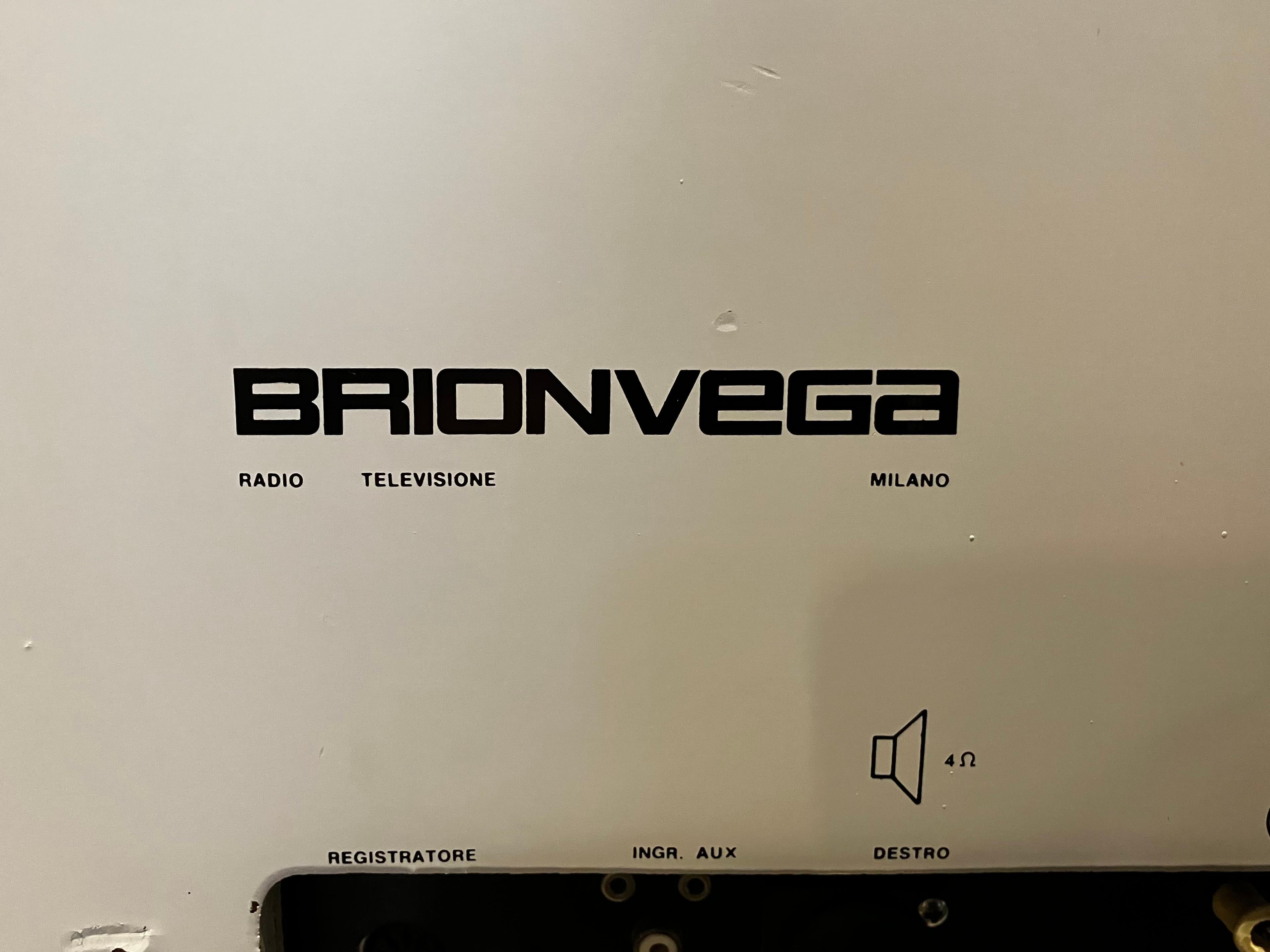 Vintage Stereo Phonograph/AM FM Tuner-Konsole, Modell: Brionvega rr126 Radiogramm, Vintage im Angebot 11
