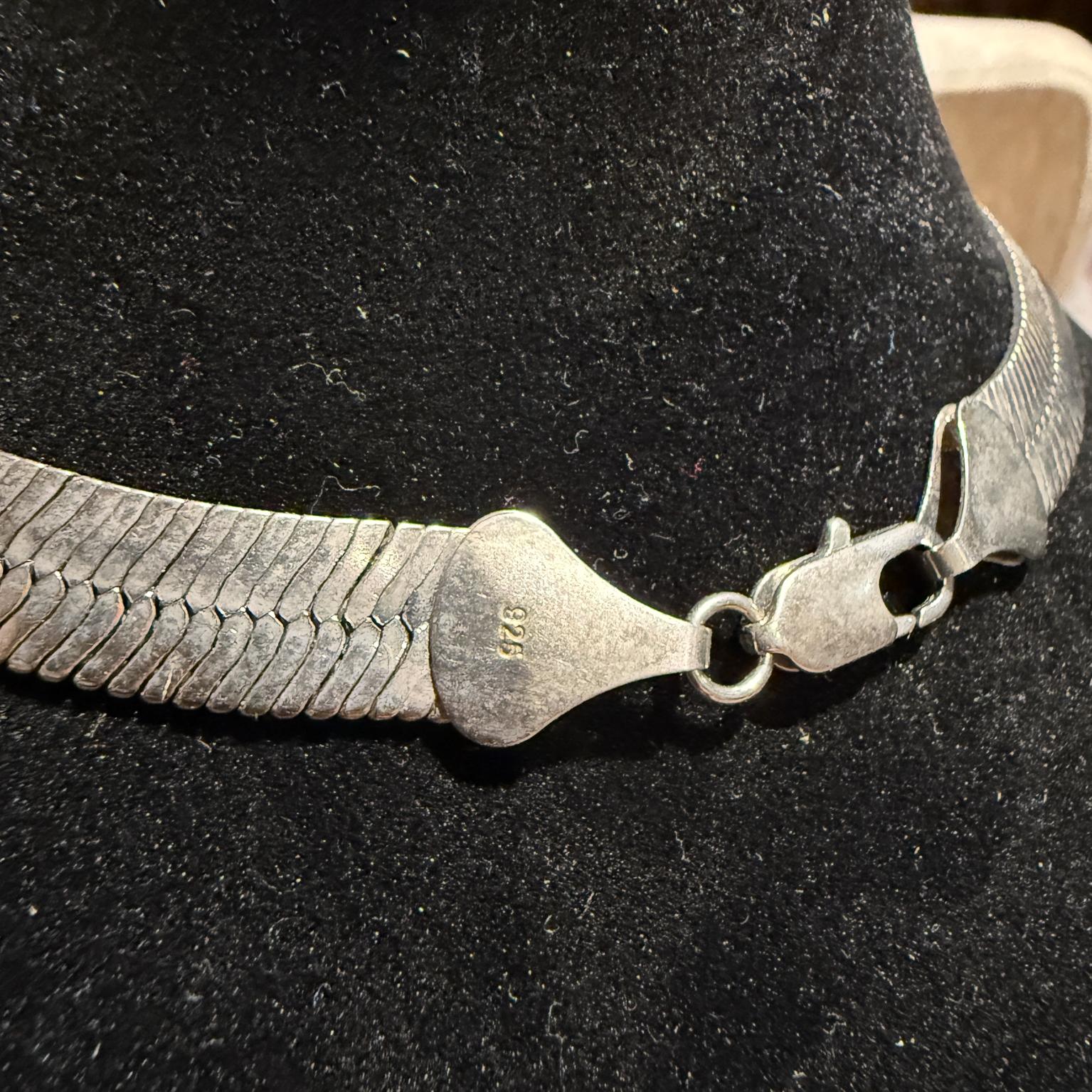 Collana d'epoca in sterling .925 Catena decorativa Gioielli da collezione in vendita 5