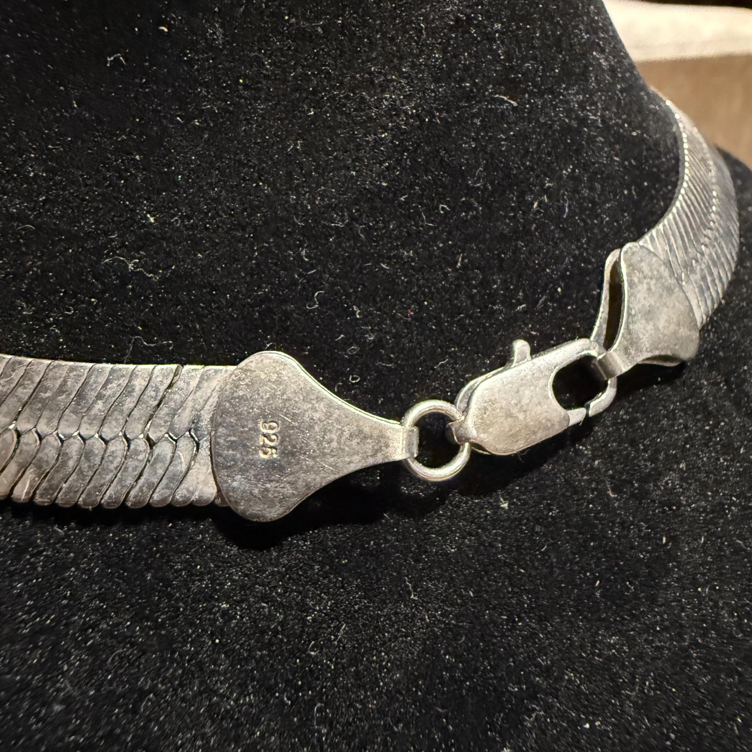 Collana d'epoca in sterling .925 Catena decorativa Gioielli da collezione in vendita 6