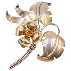 Vintage Sterling Brooch 1940s