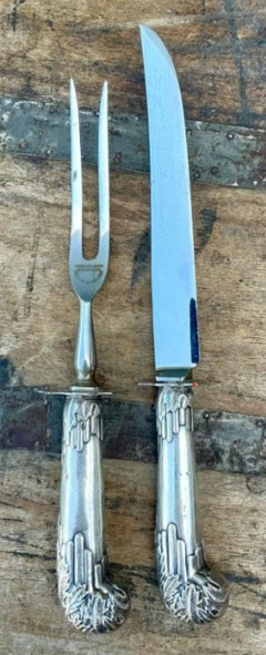 Vintage Sterling Carving - Set of 2