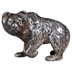Vintage Sterling Cast of a Strolling Bear