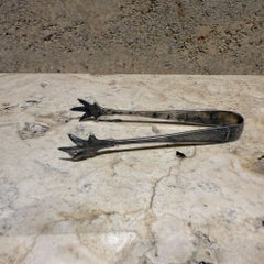 Vintage Sterling Eis oder Zucker Tangas mit Claws gestempelt