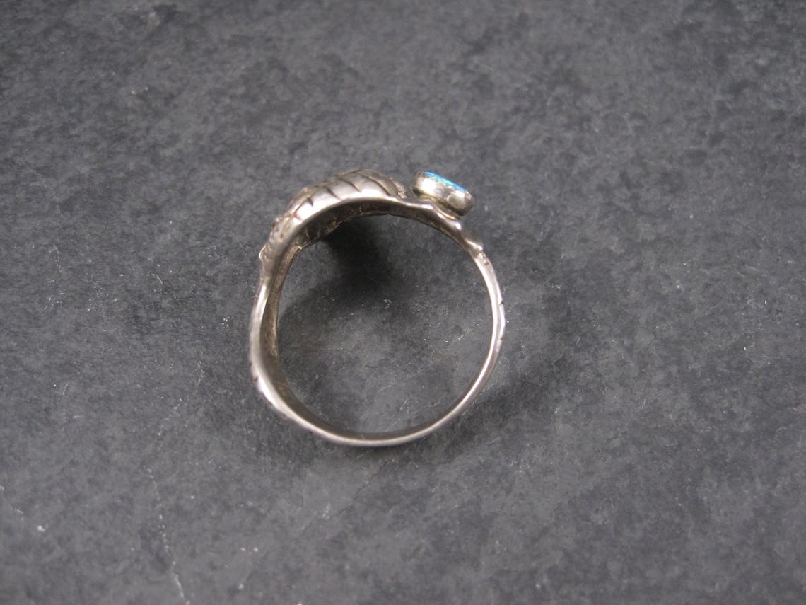 Women's or Men's Vintage Sterling Opal Dragon Ring Size 13