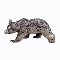 Vintage Sterling Sculpture of a Bear