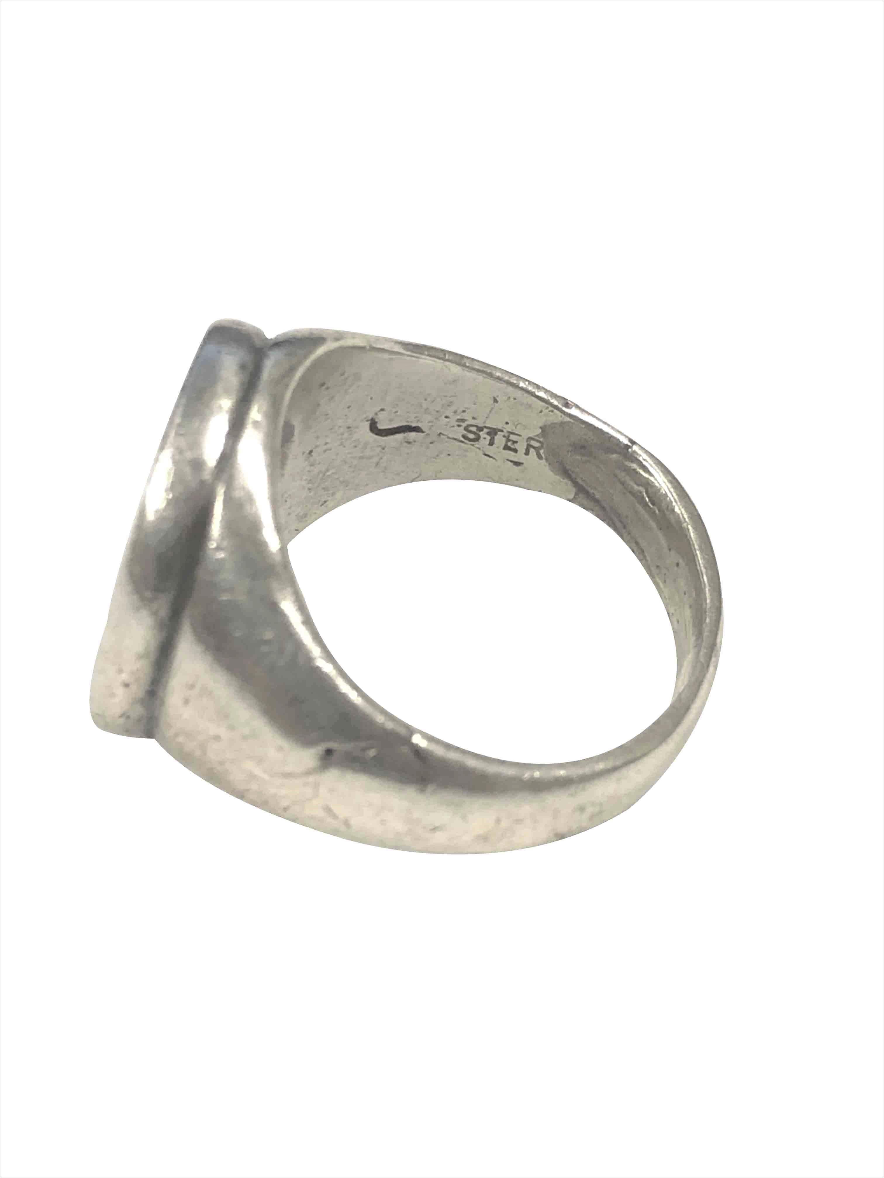 Vintage Sterling Signet Ring Owned and Worn by Hollywood Icon George ...