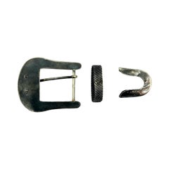 Sterling Silver 3pc Belt Buckle Set